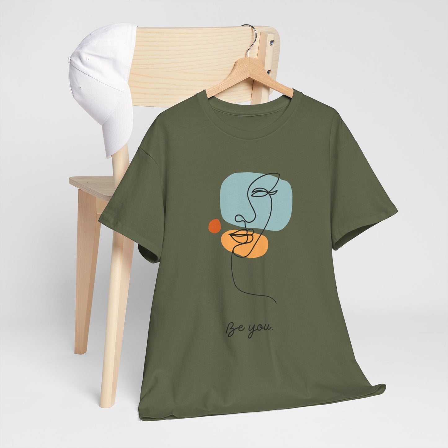 Minimalist Be You Tee, Unisex Cotton T-Shirt, Inspirational Graphic Tee, Gift for Friends, Casual Everyday Wear, Self-Love Apparel