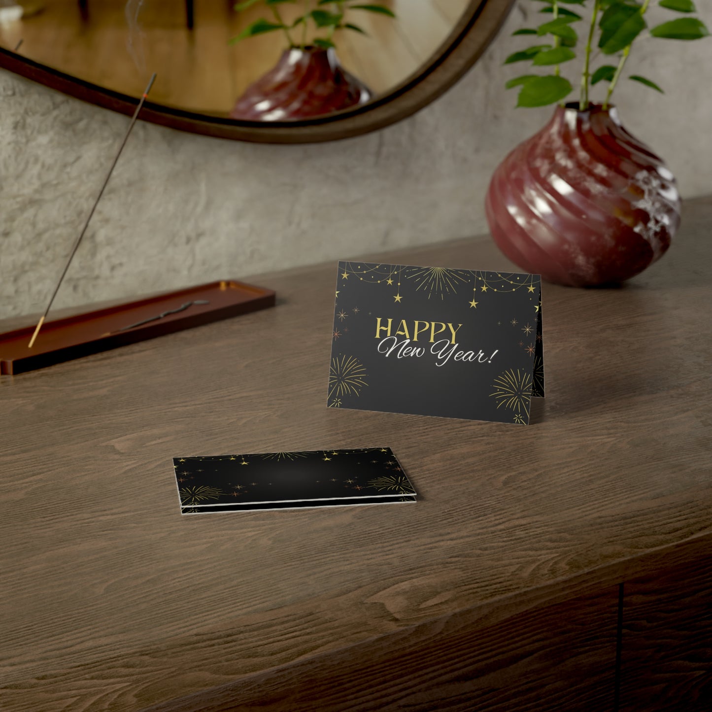 Stylish New Year Greeting Cards - Festive Holiday Stationery for Celebrations, Invitations, Gift Cards, and Special Occasions