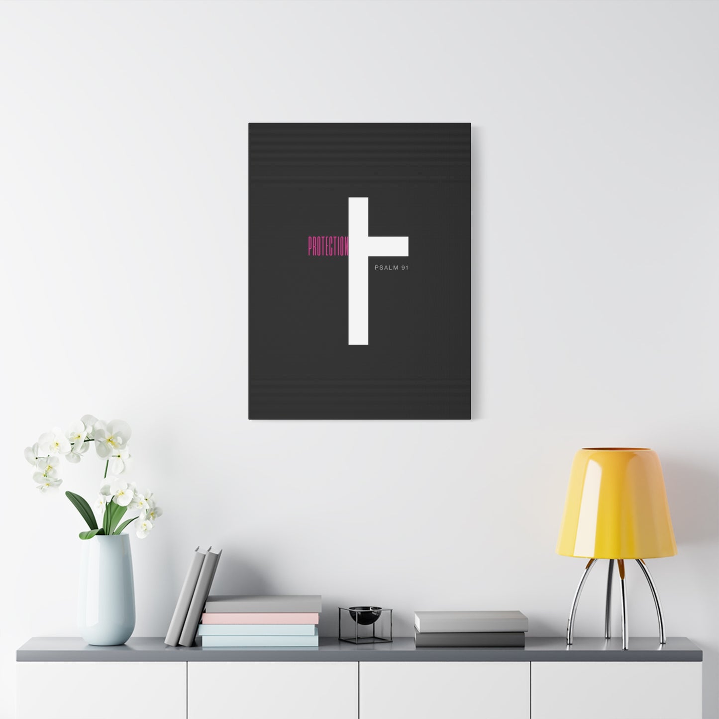 Faith-Inspired Canvas Print - Psalm 91, Home Decor, Wall Art, Christian Gift, Inspirational Decoration