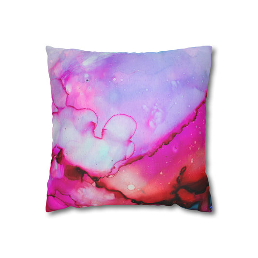 Vibrant Faux Suede Pillowcase, Decorative Cushion Cover, Home Decor Gift, Colorful Throw Pillow, Living Room Accent