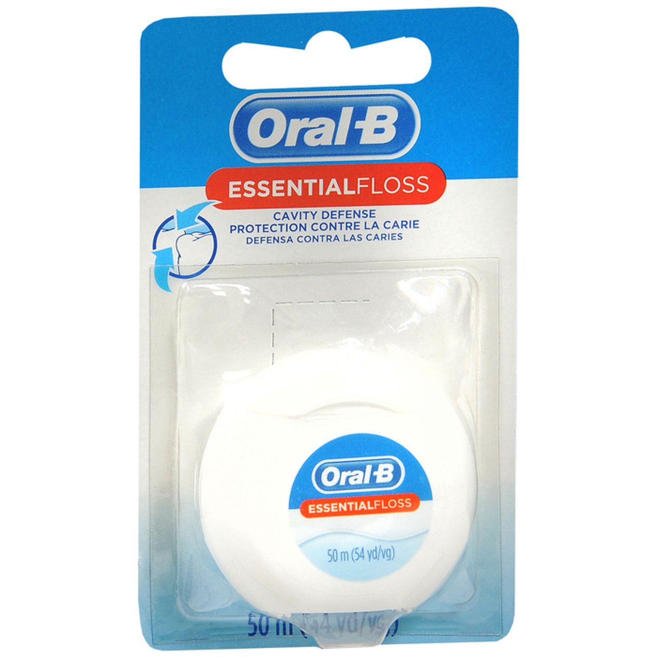 Oral-B Essential Floss Cavity Defense Dental Floss, 50 M