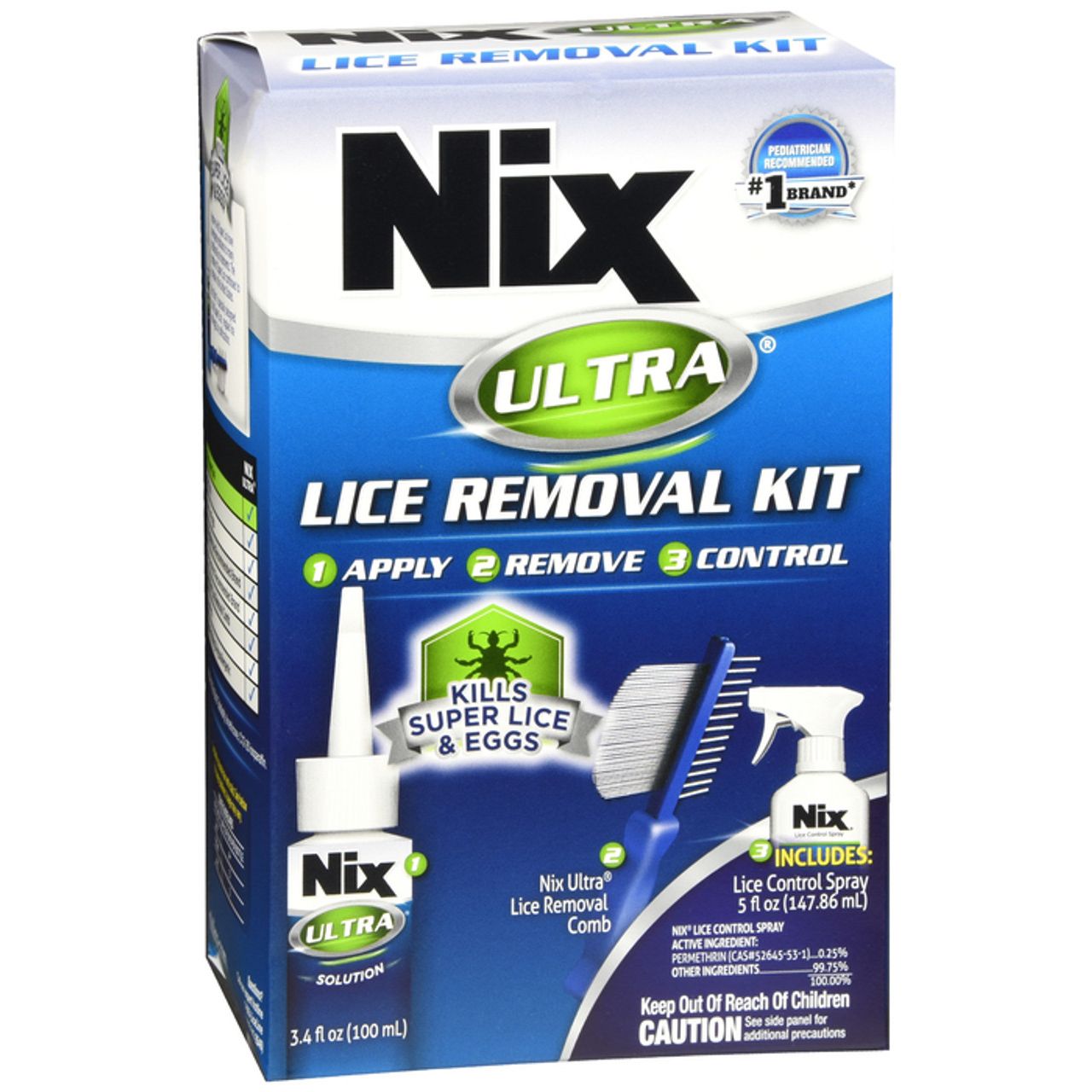 Nix Ultra Super Lice Removal Kit For Hair And Home