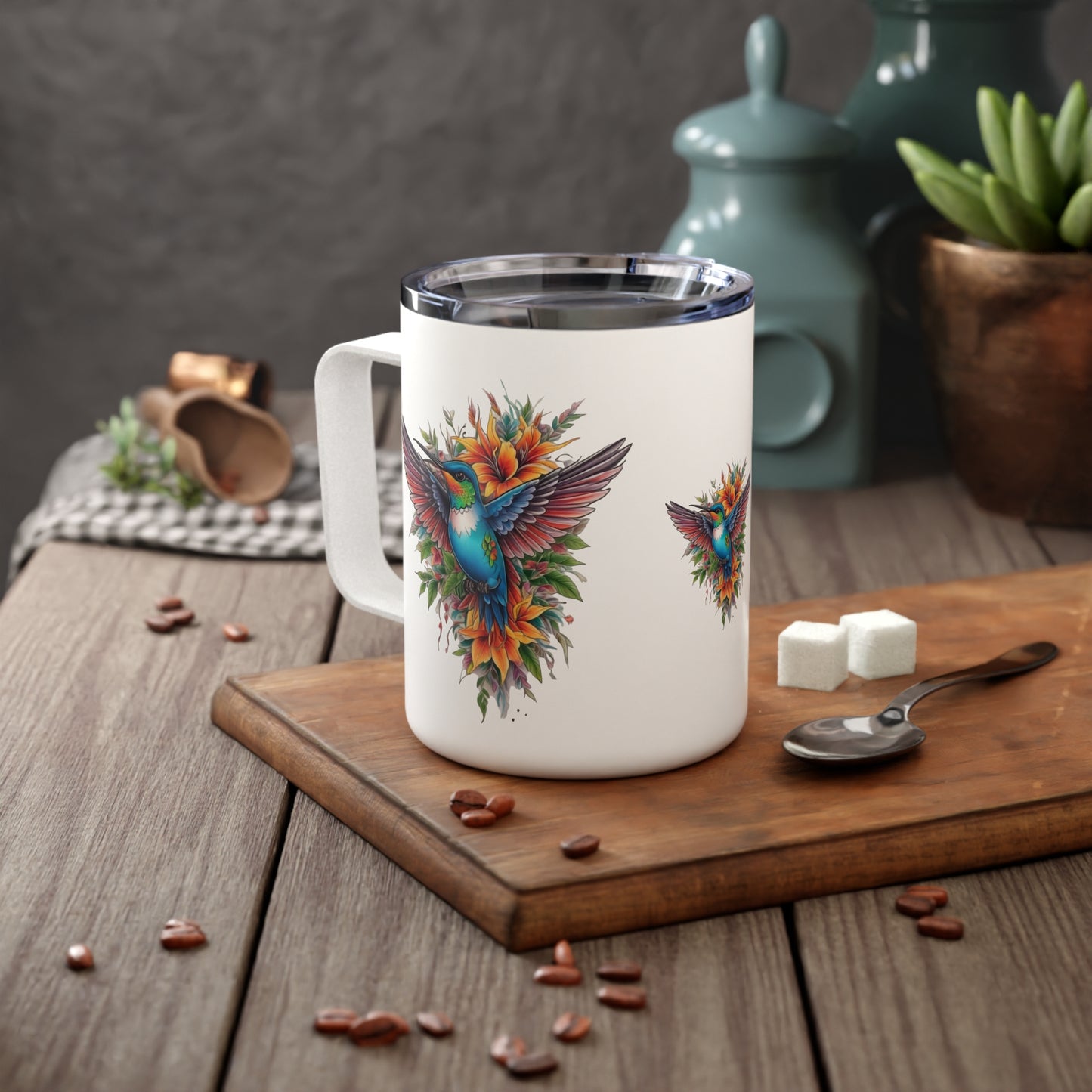 Hummingbird Insulated Coffee Mug – Stylish Travel Cup, Perfect Gift for Nature Lovers, Floral Design, Eco-Friendly Drinkware, Coffee [...]