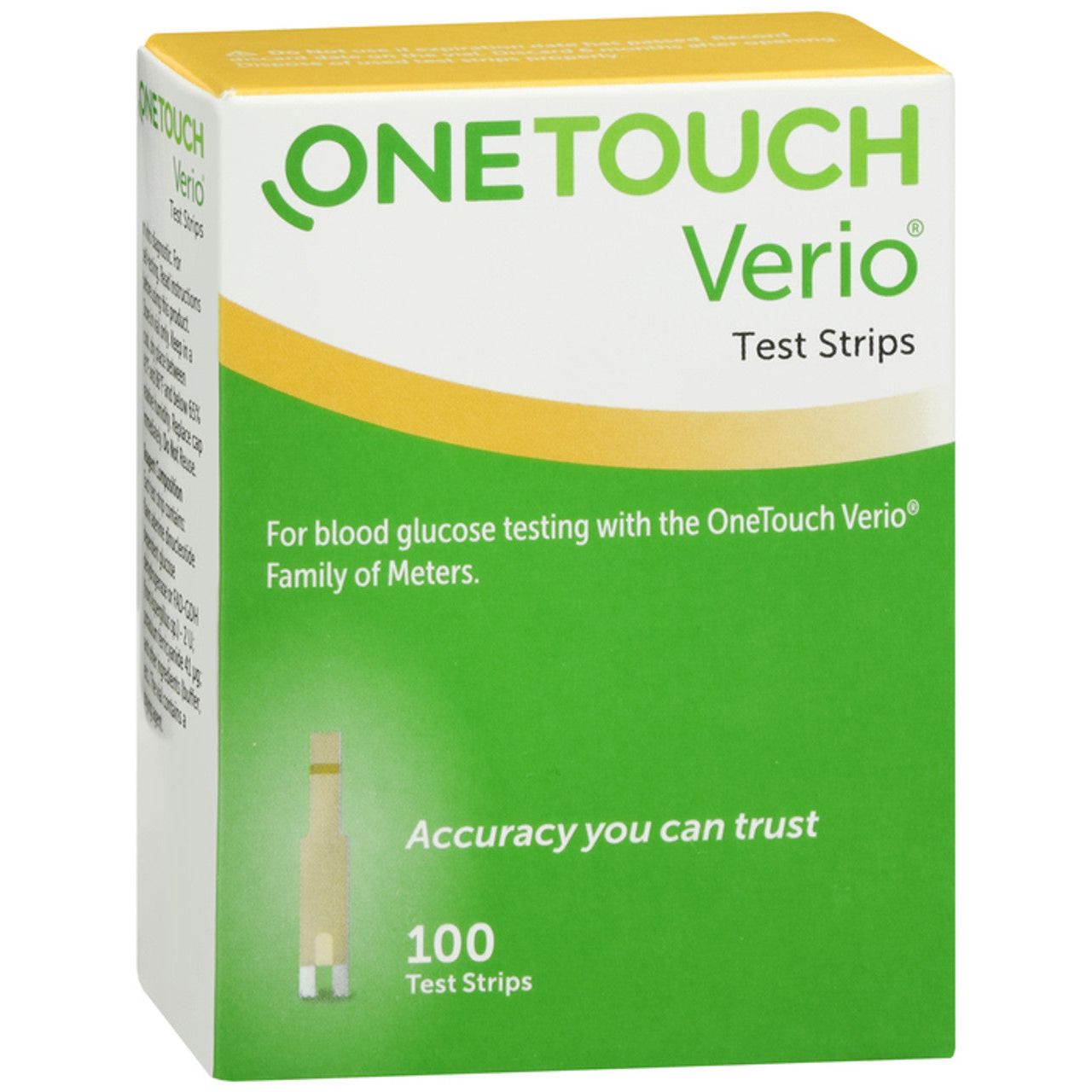 OneTouch Verio Blood Glucose Test Strips - 100 Count
