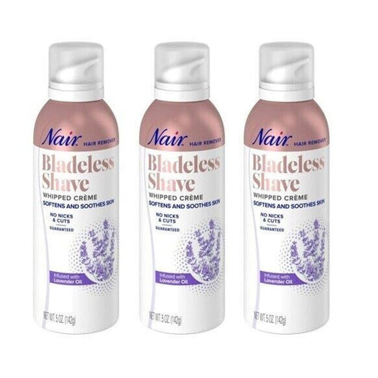 Nair Bladeless Shave Whipped Creme Hair Remover 5 Oz