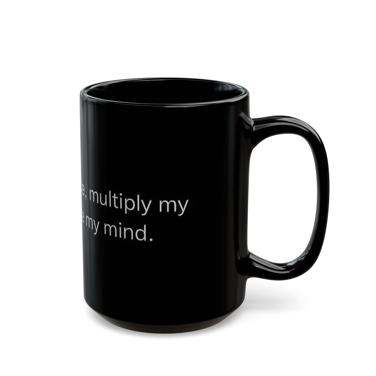 Lord Bless My Hustle Motivational Black Coffee Mug, Self-Care Gift, Office Mug, Inspirational Quote Cup, Bold Statement Drinkware, Unique Gift Idea