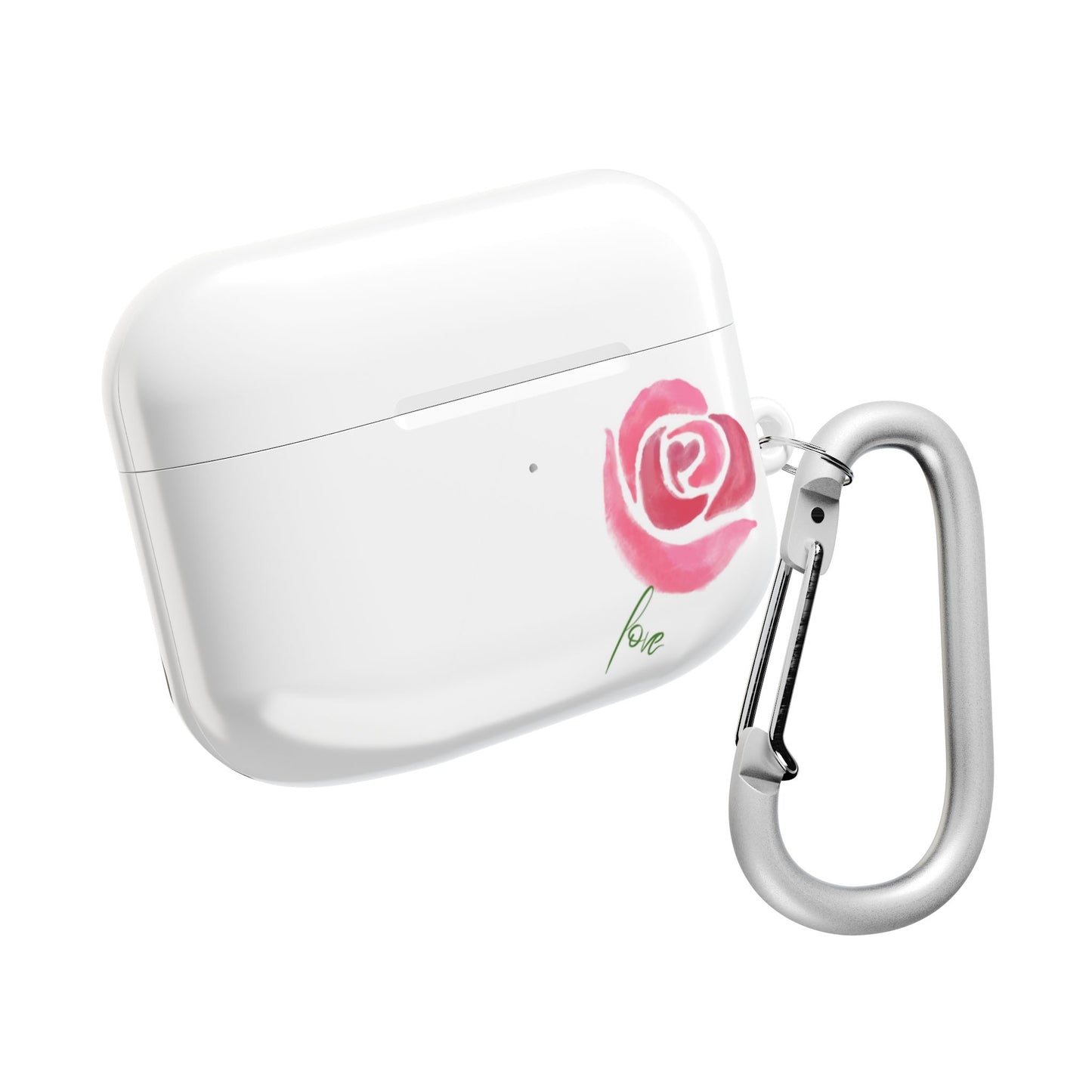 Romantic Rose AirPod Case - Cute Floral Design, Gift for Her, Valentine's Day Present, Trendy Accessory, Love Theme