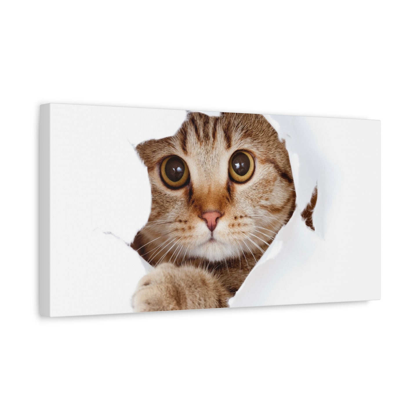 Whimsical Cat Canvas Art, Playful Decor for Cat Lovers, Home Wall Art, Pet-Themed Gift, Cute Cat Wall Art, Cat Lover's Decoration