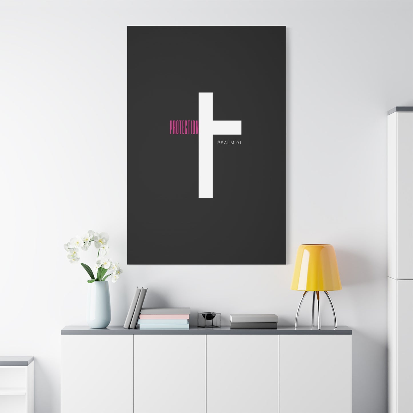 Faith-Inspired Canvas Print - Psalm 91, Home Decor, Wall Art, Christian Gift, Inspirational Decoration