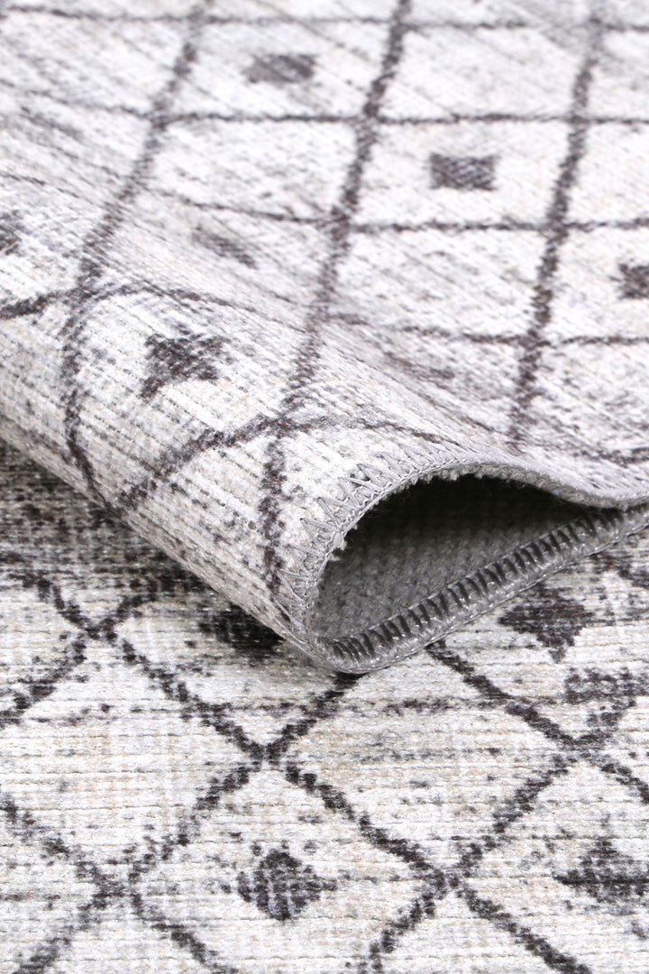 Andre Machine Washable in Grey Rug-3