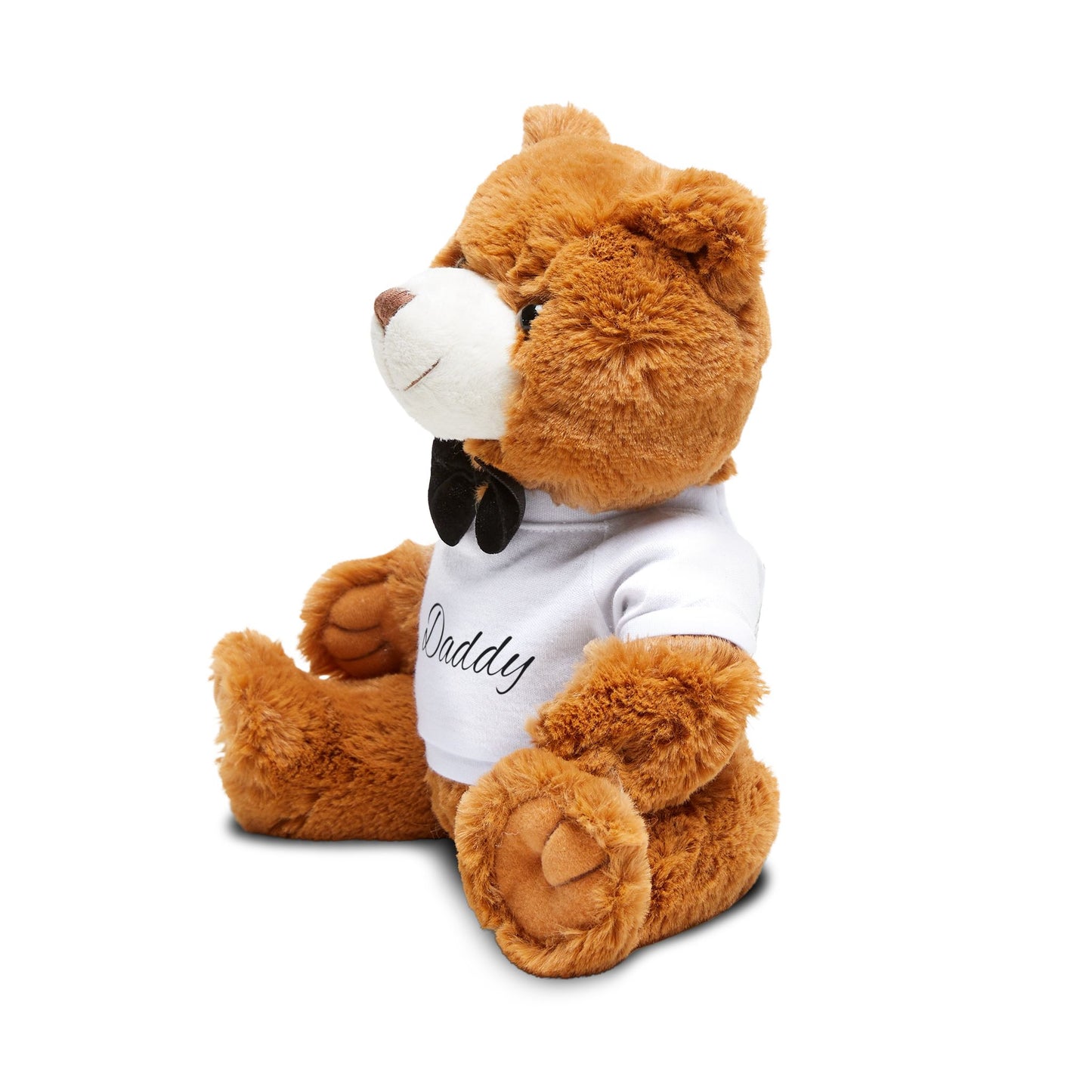 Daddy Teddy Bear Plush — Personalized Dad Gift with T-Shirt