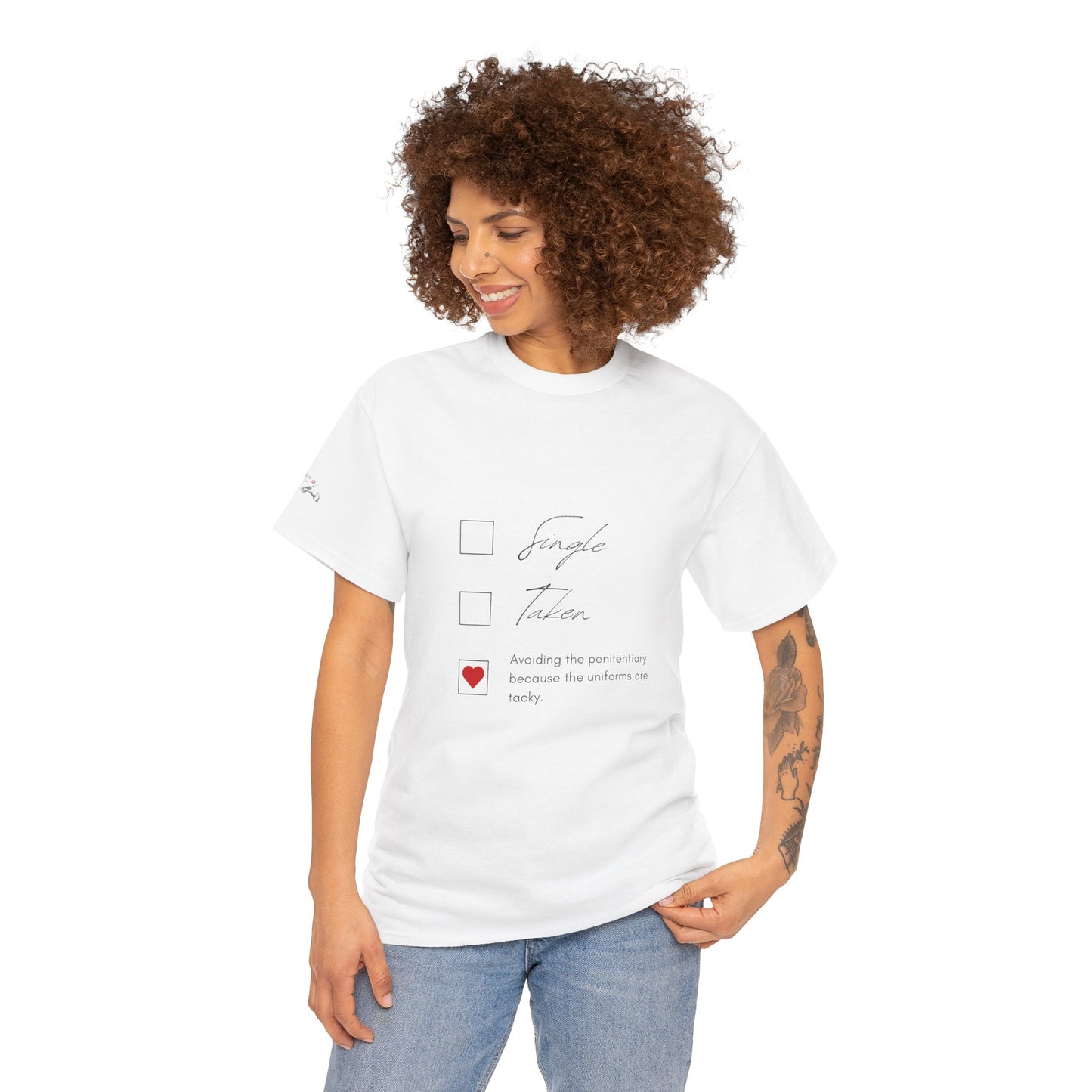 Single Taken Avoiding the Pen Play Where It's Safe T-Shirt Unisex Heavy 100% Cotton Tee