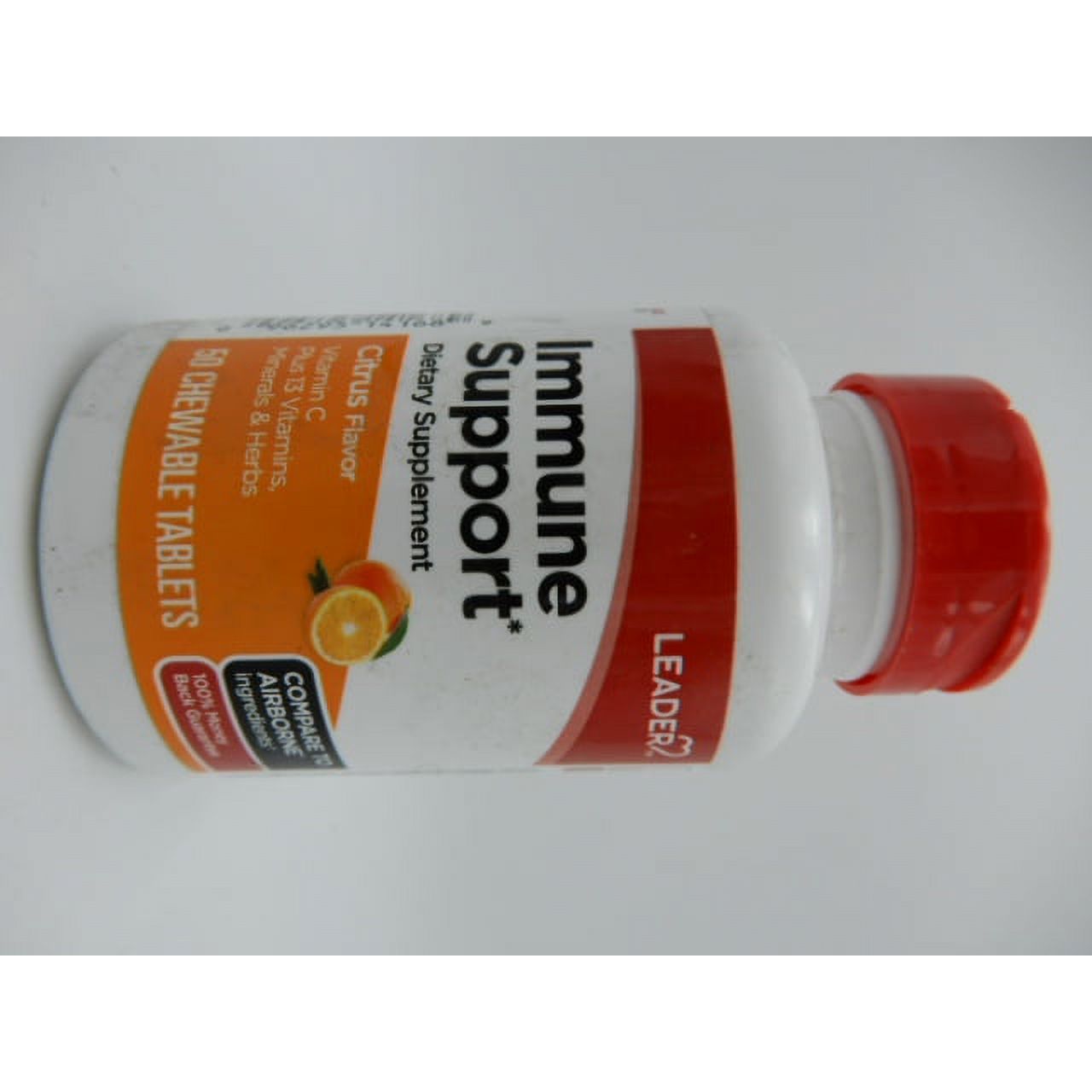 Leader Immune Support Chewable Tablets Citrus  50 Ct