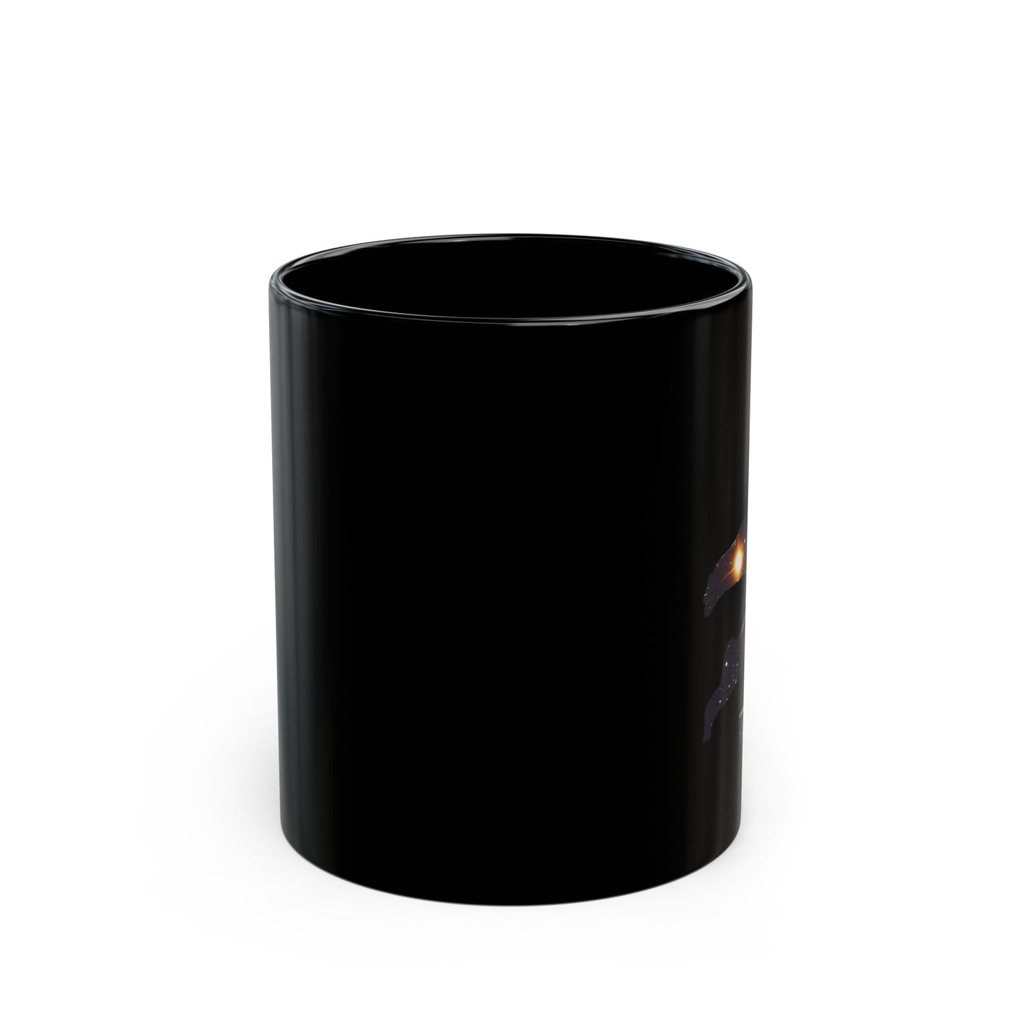 Cosmic Lover Black Mug - Unique Celestial Design, Inspiration for Stargazers, Gift for Space Lovers, All Occasions, Coffee Lover’s Must-Have