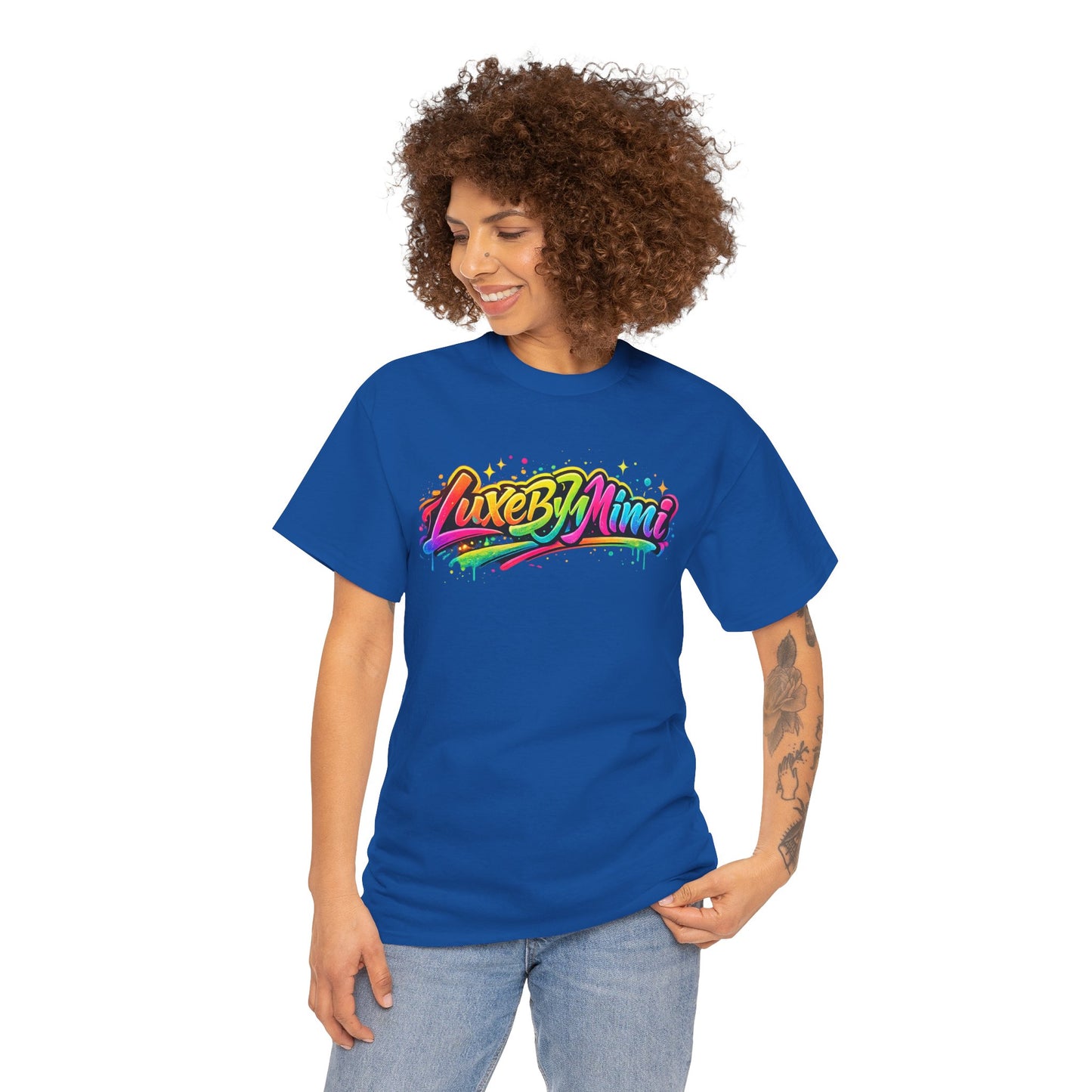 Graffiti Logo T-Shirt — 'Luxe By Mimi' Brand Colorful Streetwear Tee
