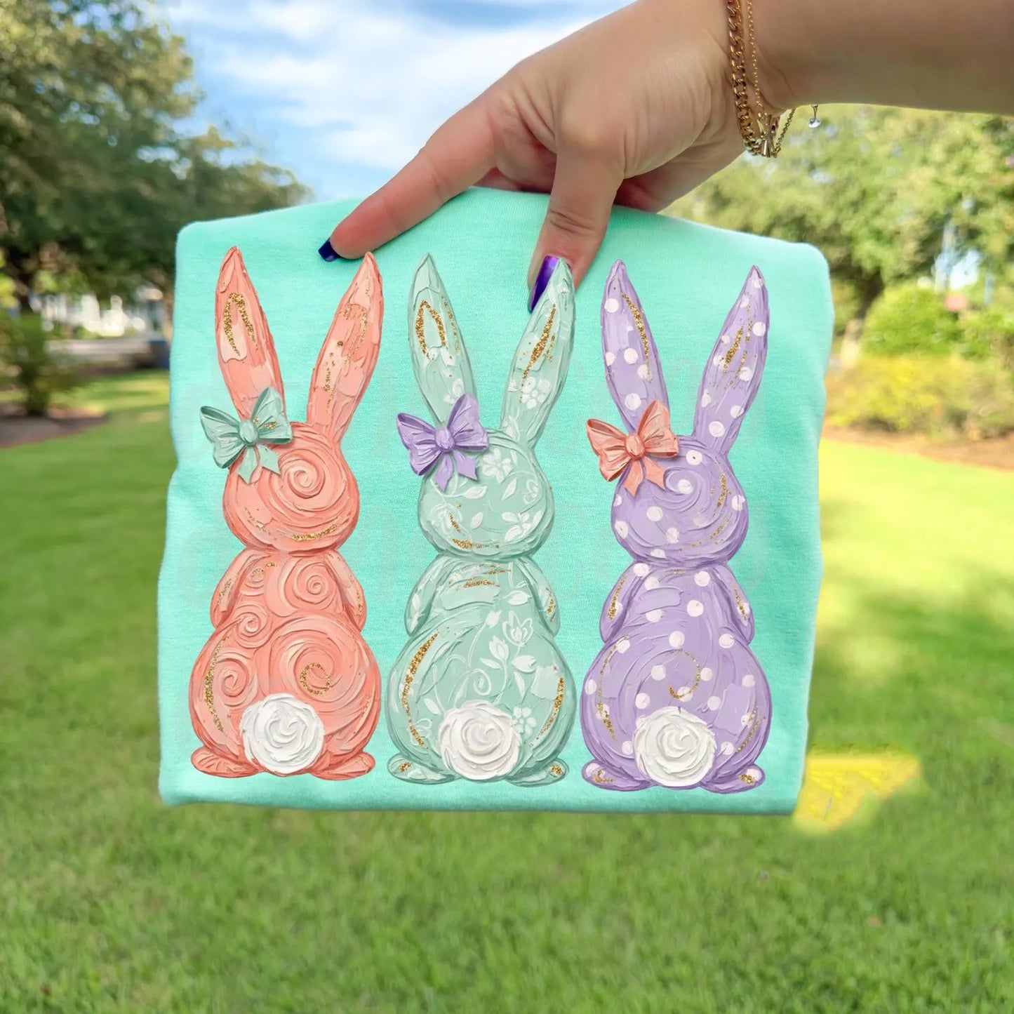 Watercolor Bunnies Graphic Tee