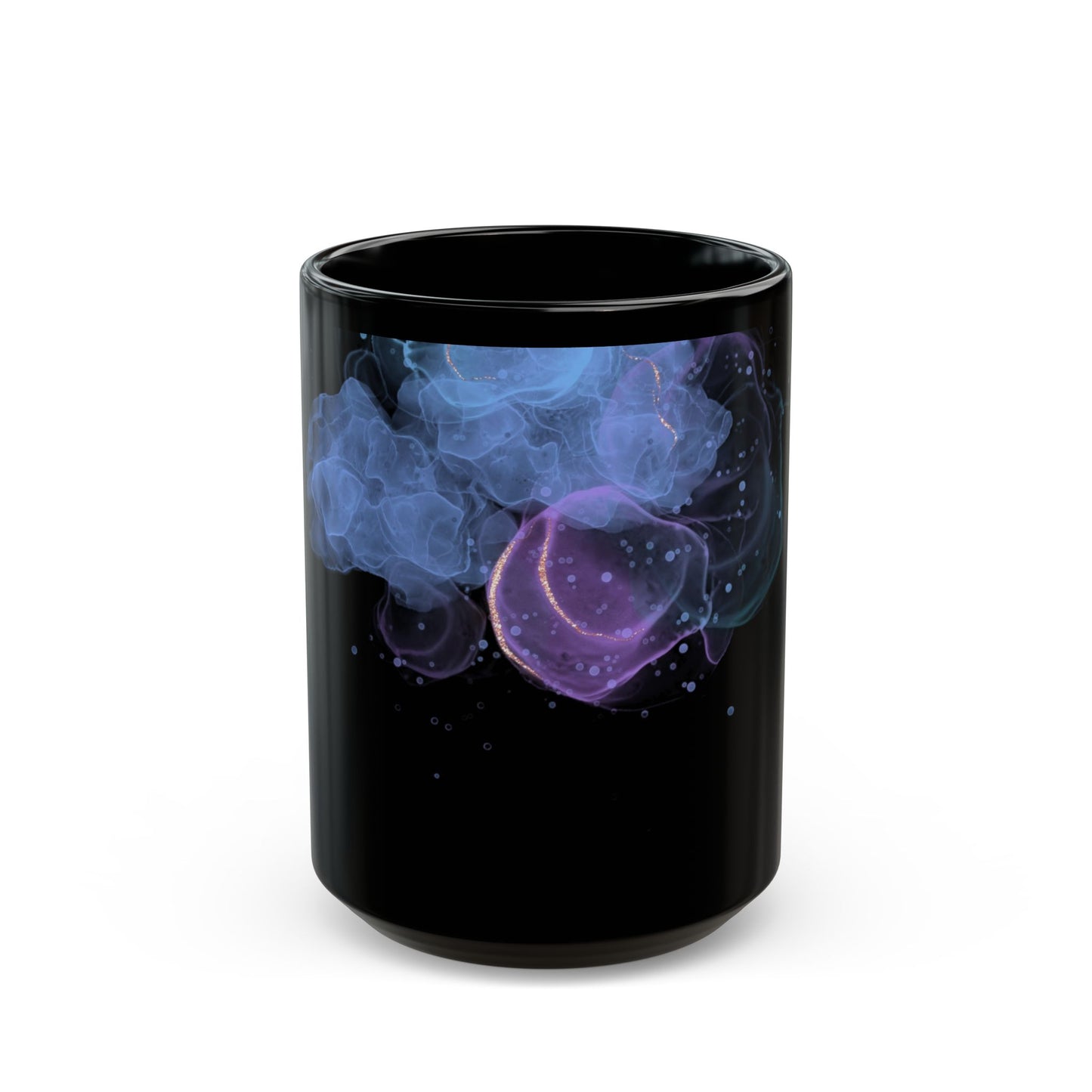 Cosmic Smoke Mug, Mystical Black Coffee Cup, Nebula Design, Gifts for Space Lovers, Unique Home Decor, Birthday Present
