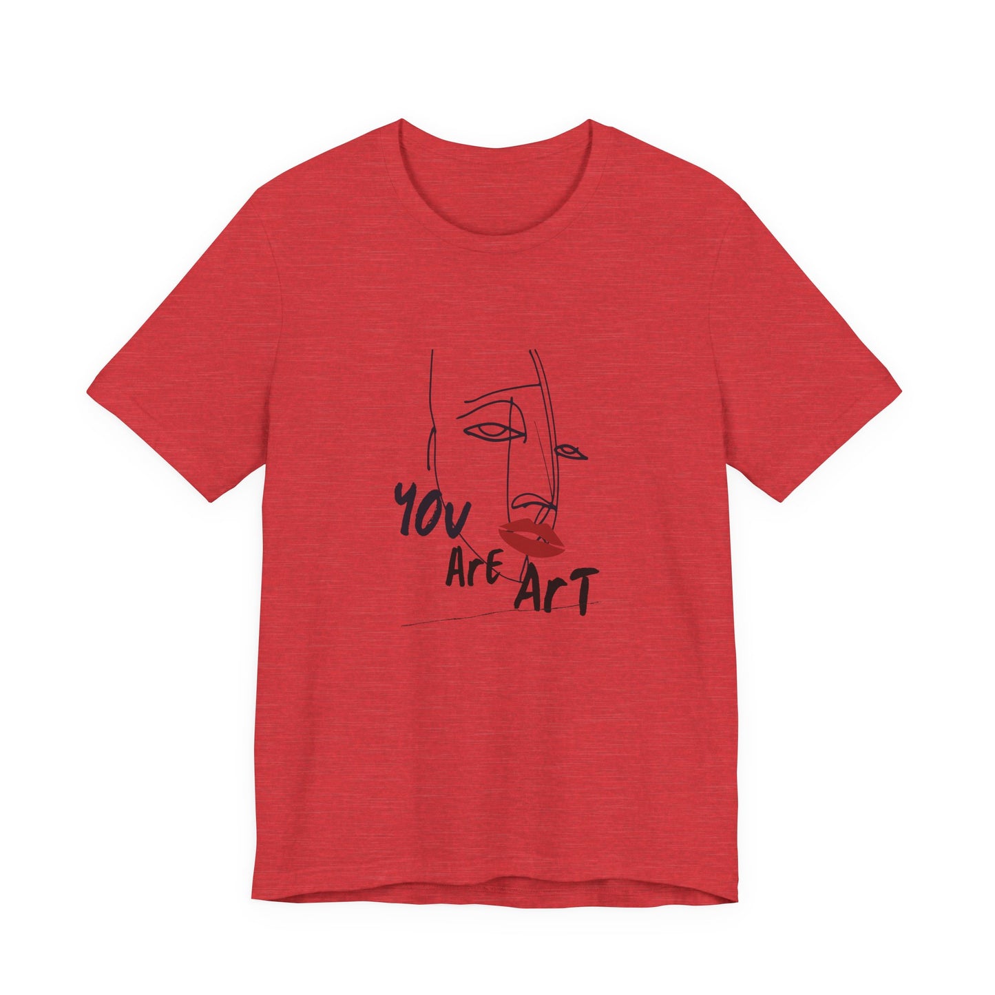 Artistic Expression Unisex Tee - You Are Art, Creative Gift, Casual Wear, Modern Design, Art Lover's Shirt