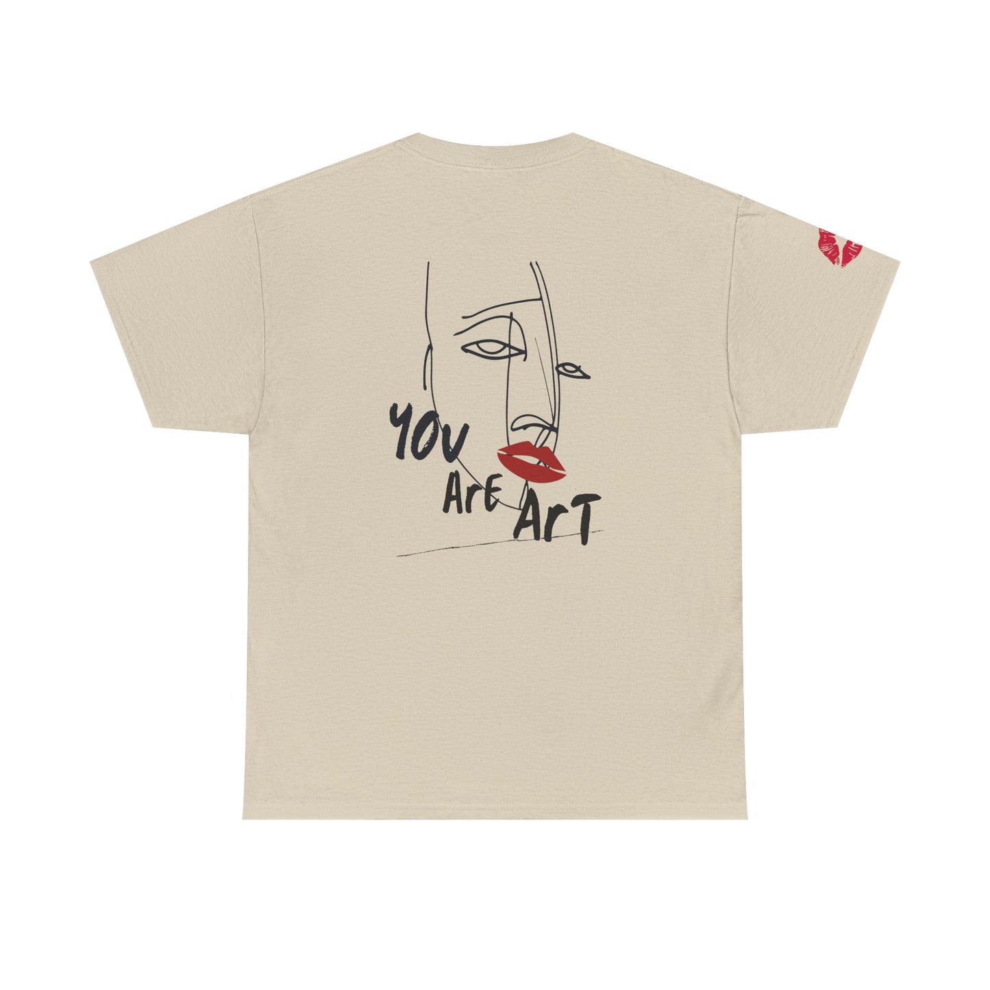 YOU ARE ART - SINGLE, TAKEN... Artistic Unisex Cotton Tee with Heartfelt Prints, Casual Wear, Gift for Artists, Streetwear, Inspirational Fashion
