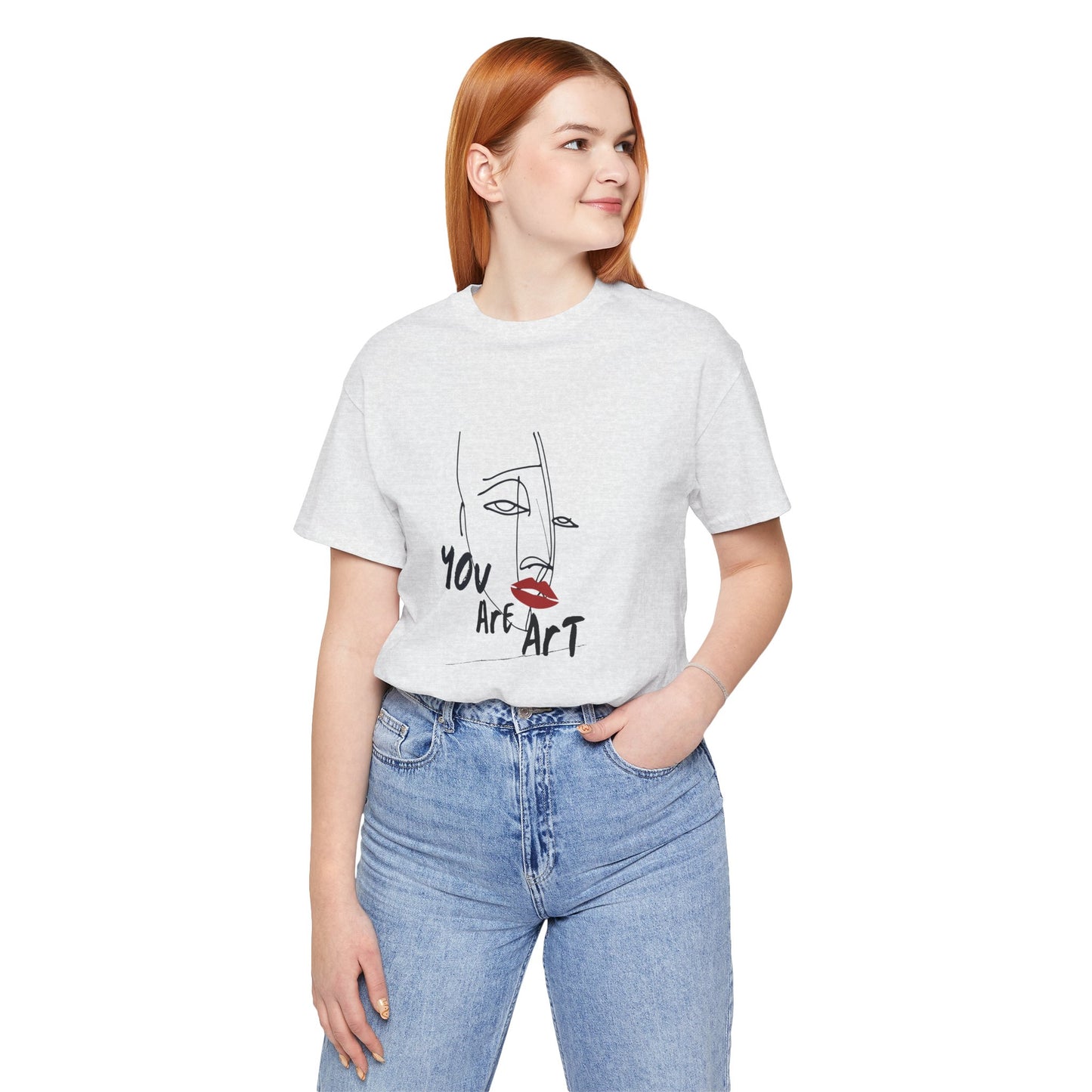 Artistic Expression Unisex Tee - You Are Art, Creative Gift, Casual Wear, Modern Design, Art Lover's Shirt