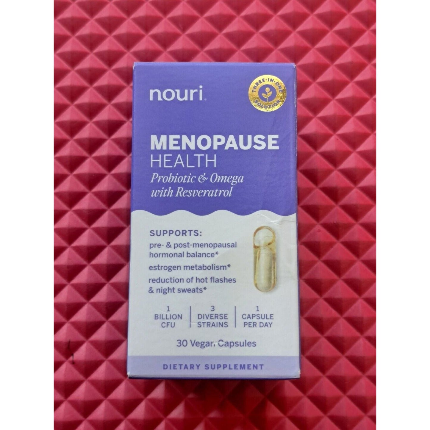 Nouri Menopause Health Probiotic Capsules 30 Ct