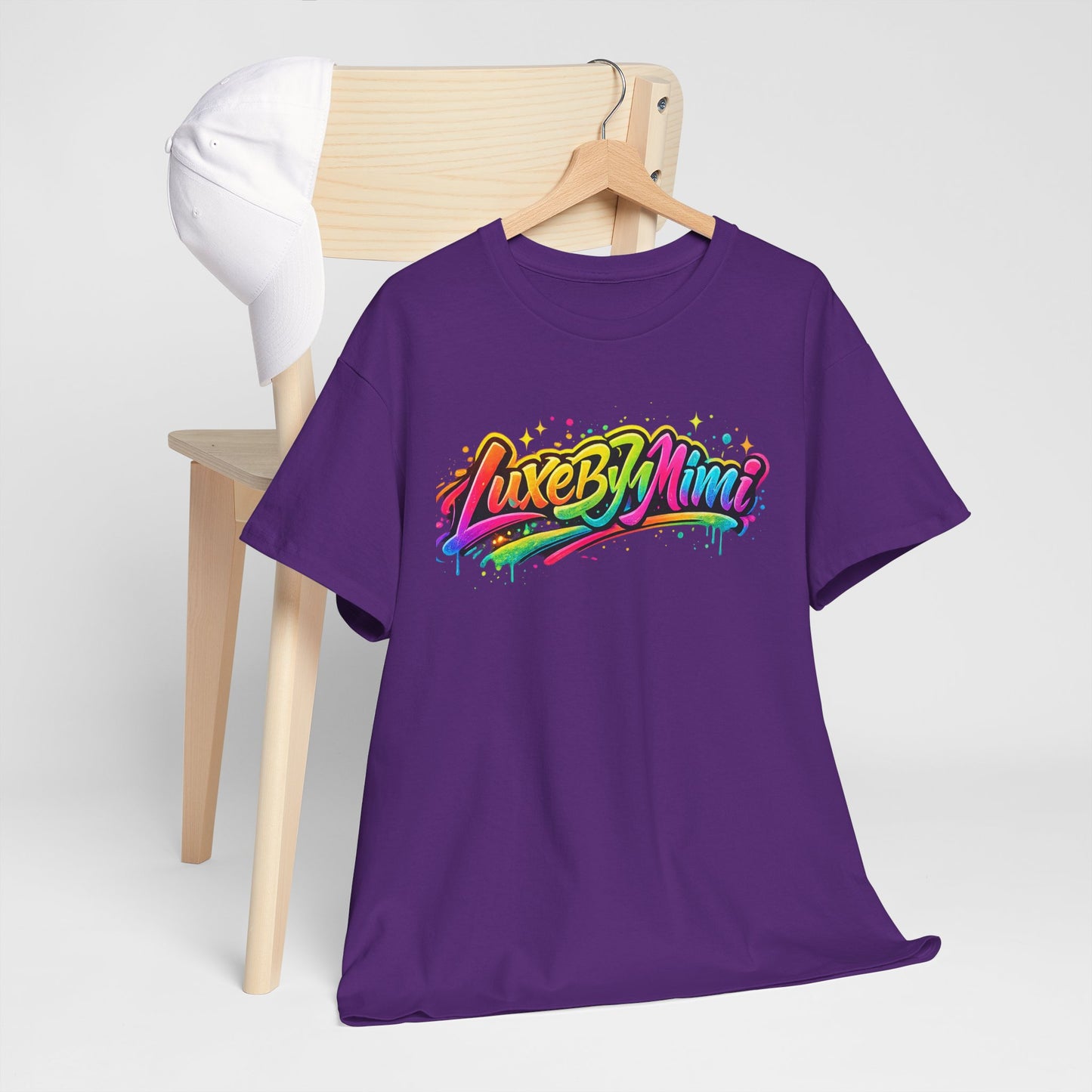 Graffiti Logo T-Shirt — 'Luxe By Mimi' Brand Colorful Streetwear Tee