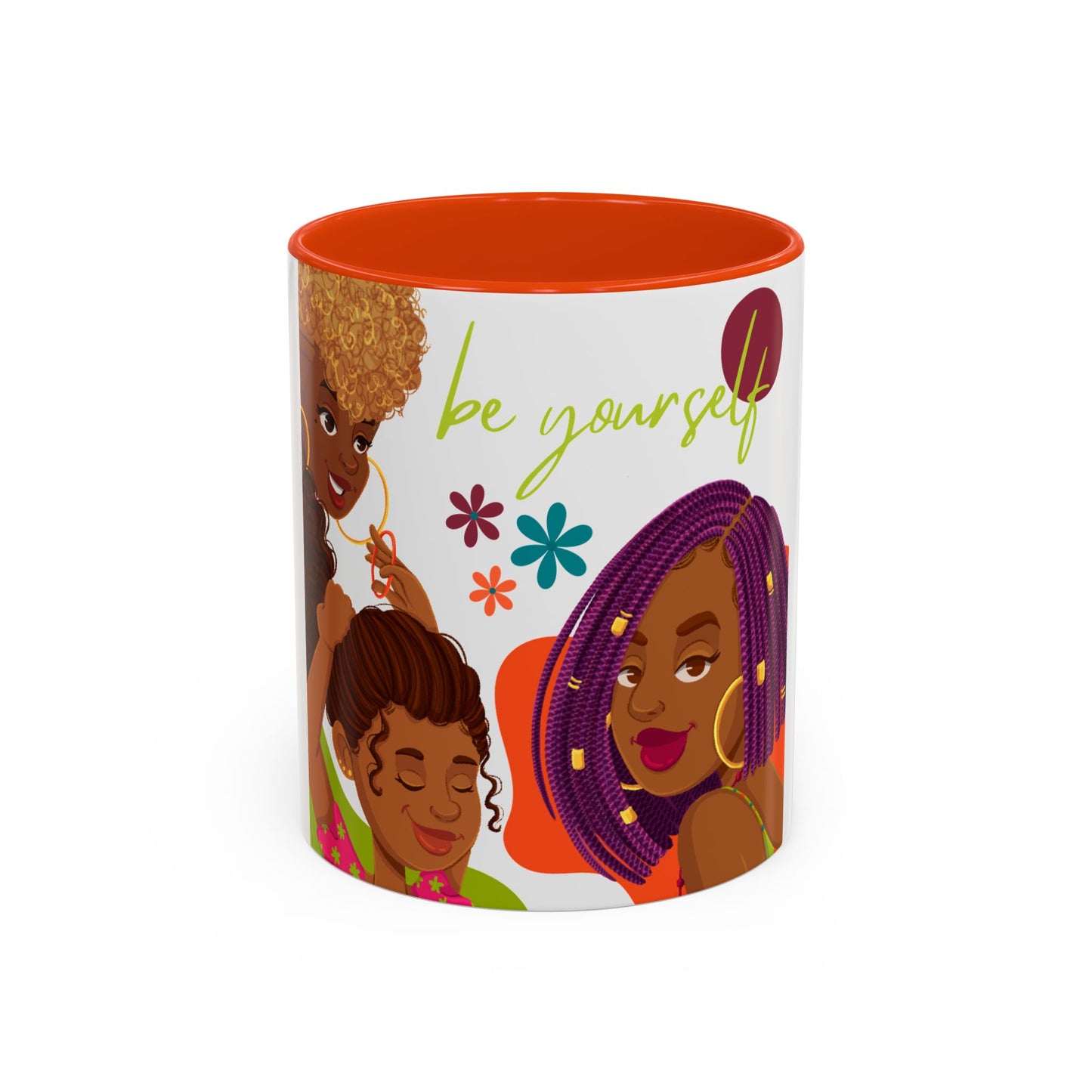Colorful Be Yourself Mug, Inspirational Coffee Cup, Gift for Friends, Empowerment Mug, Unique Art Mug, Perfect for Birthdays