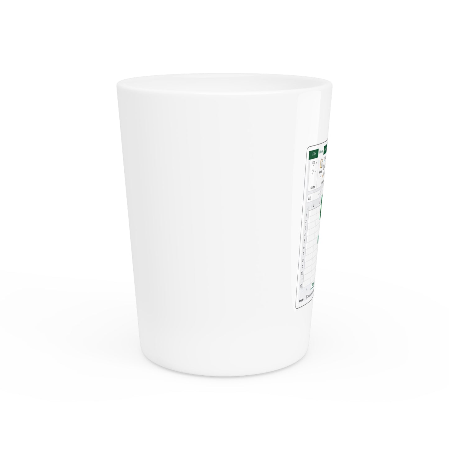 Office Humor Shot Glass - Perfect Gift for Spreadsheet Lovers, Office Party Supplies, Funny Drinkware