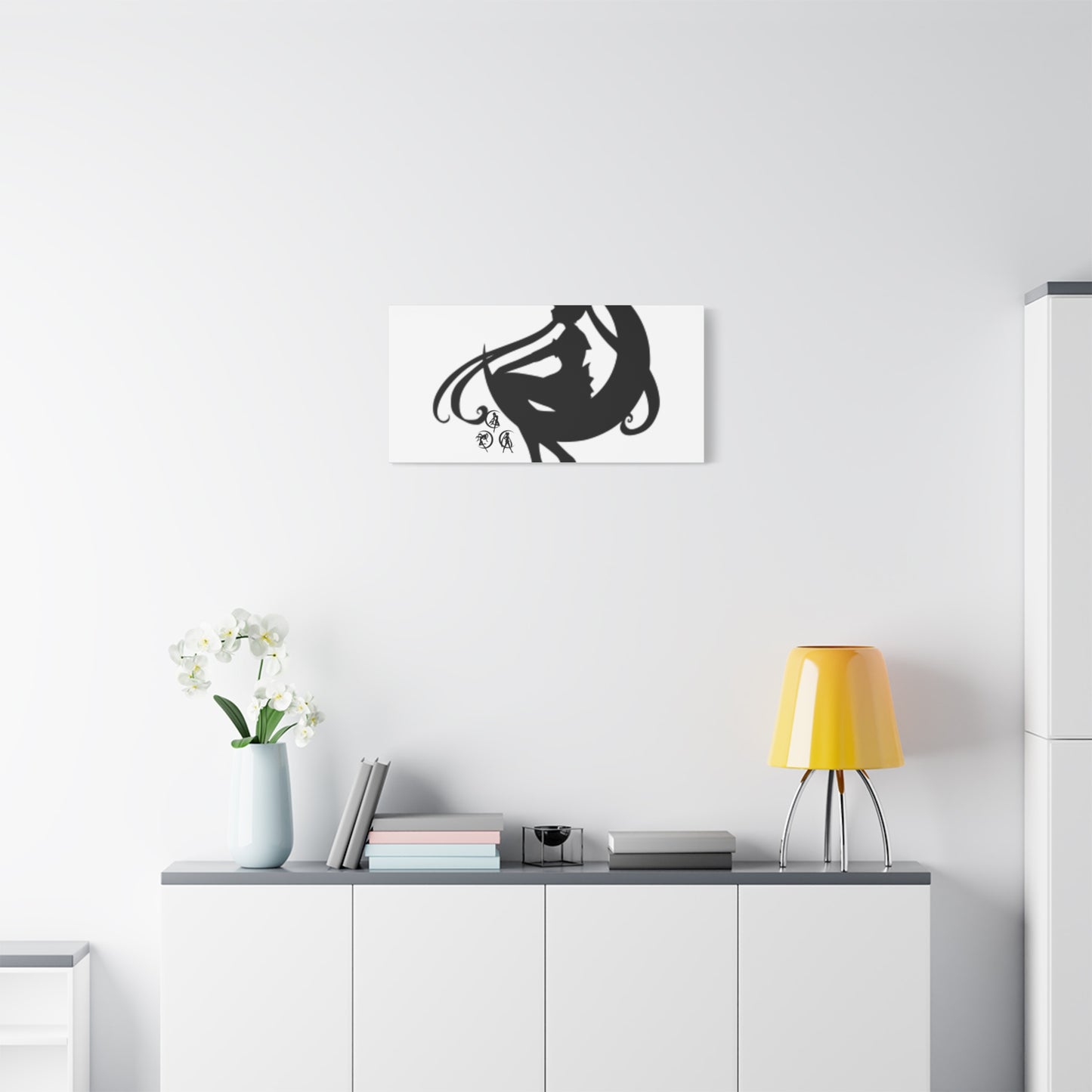 Moonlit Goddess Canvas Art, Modern Wall Decor, Fantasy Home Decor, Boho Aesthetic, Gift for Art Lovers