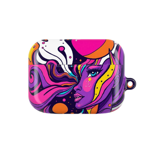 Vibrant Art AirPod Case for Music Lovers, Stylish AirPods Holder, Colorful Protective Cover, Unique Gift for Her