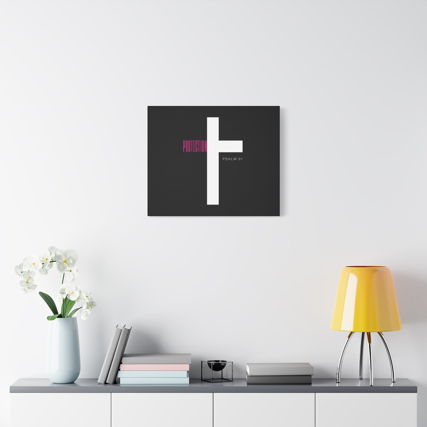 Faith-Inspired Canvas Print - Psalm 91, Home Decor, Wall Art, Christian Gift, Inspirational Decoration