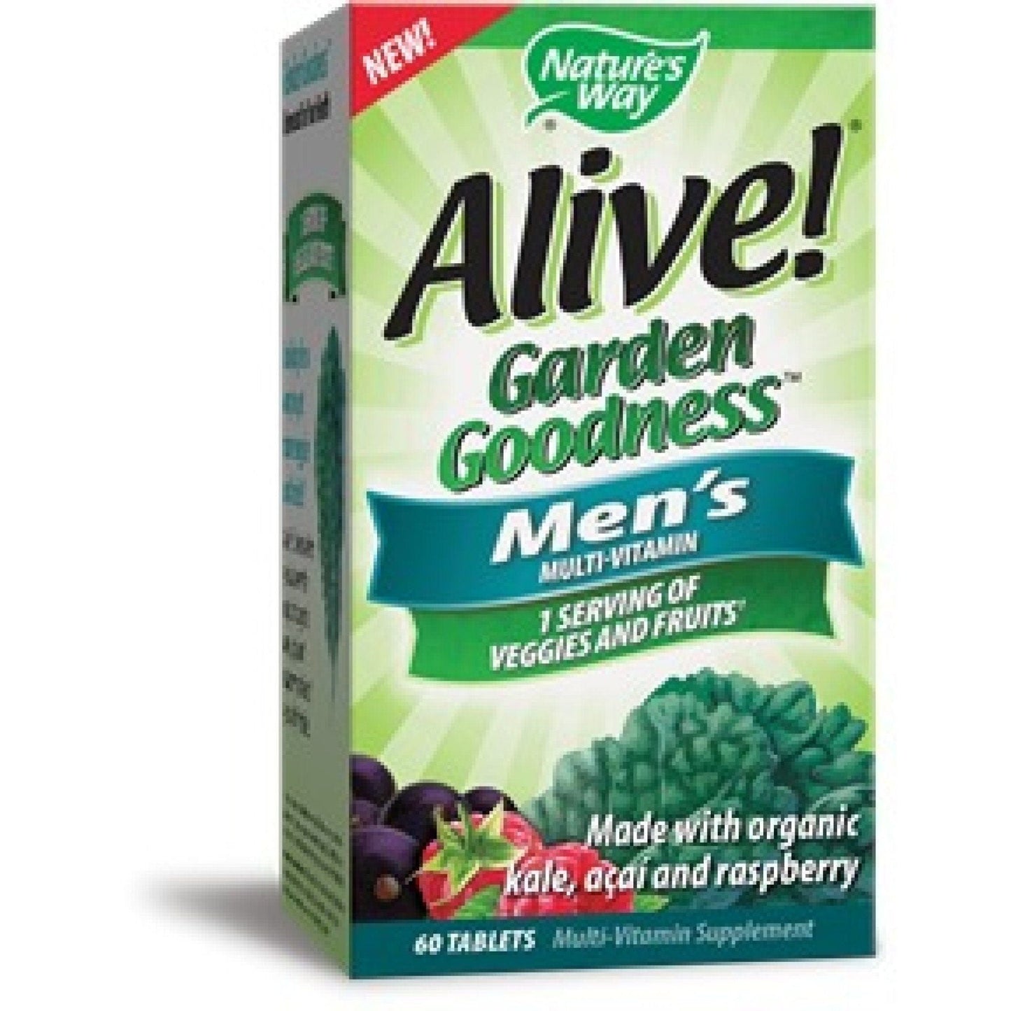 Nature's Way Alive!® Garden Goodness™ Men’s Multivitamin – 60 Tablets