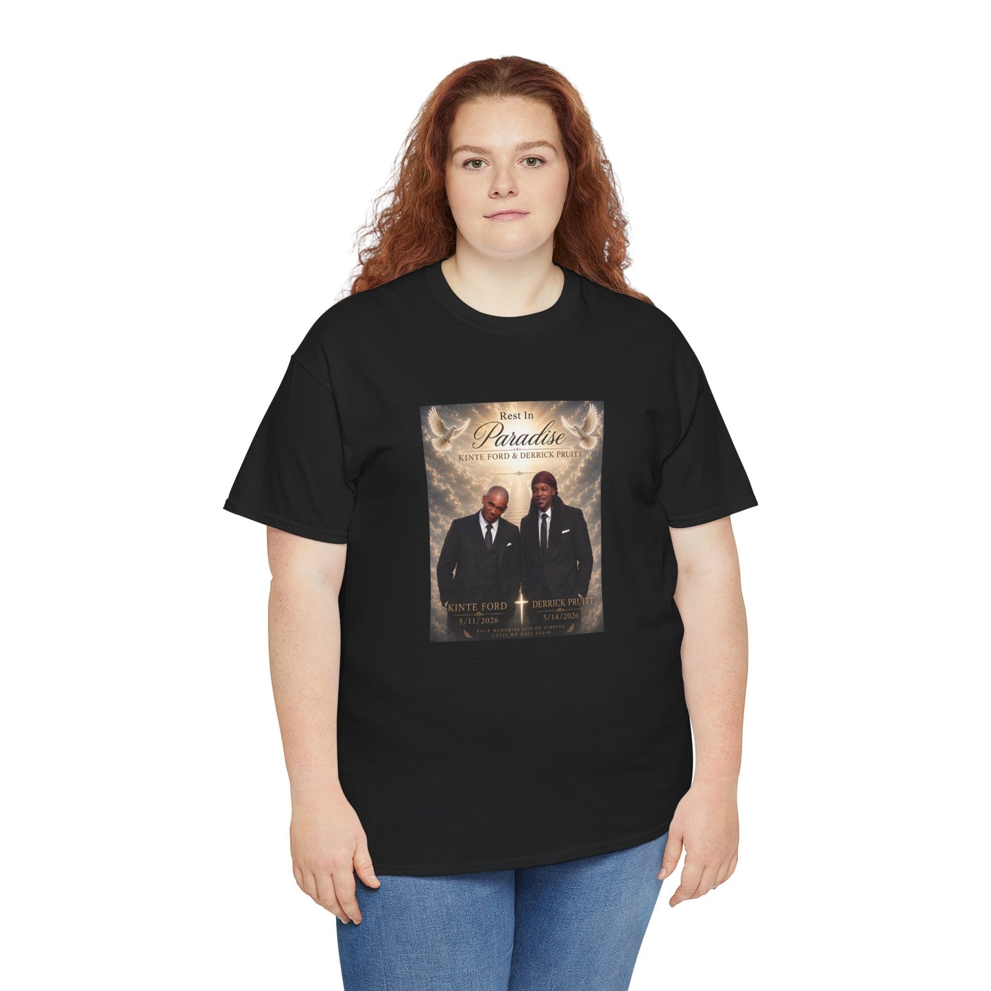 Memorial Tribute Tee — "Rest in Paradise" Funeral Remembrance Shirt