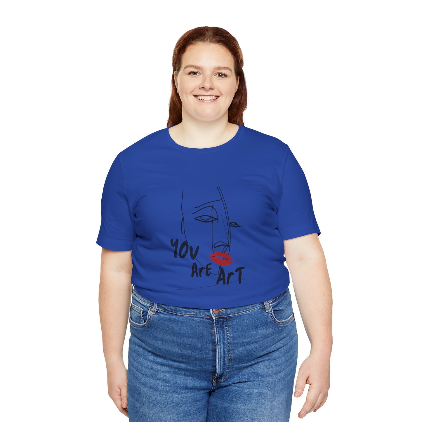Artistic Expression Unisex Tee - You Are Art, Creative Gift, Casual Wear, Modern Design, Art Lover's Shirt