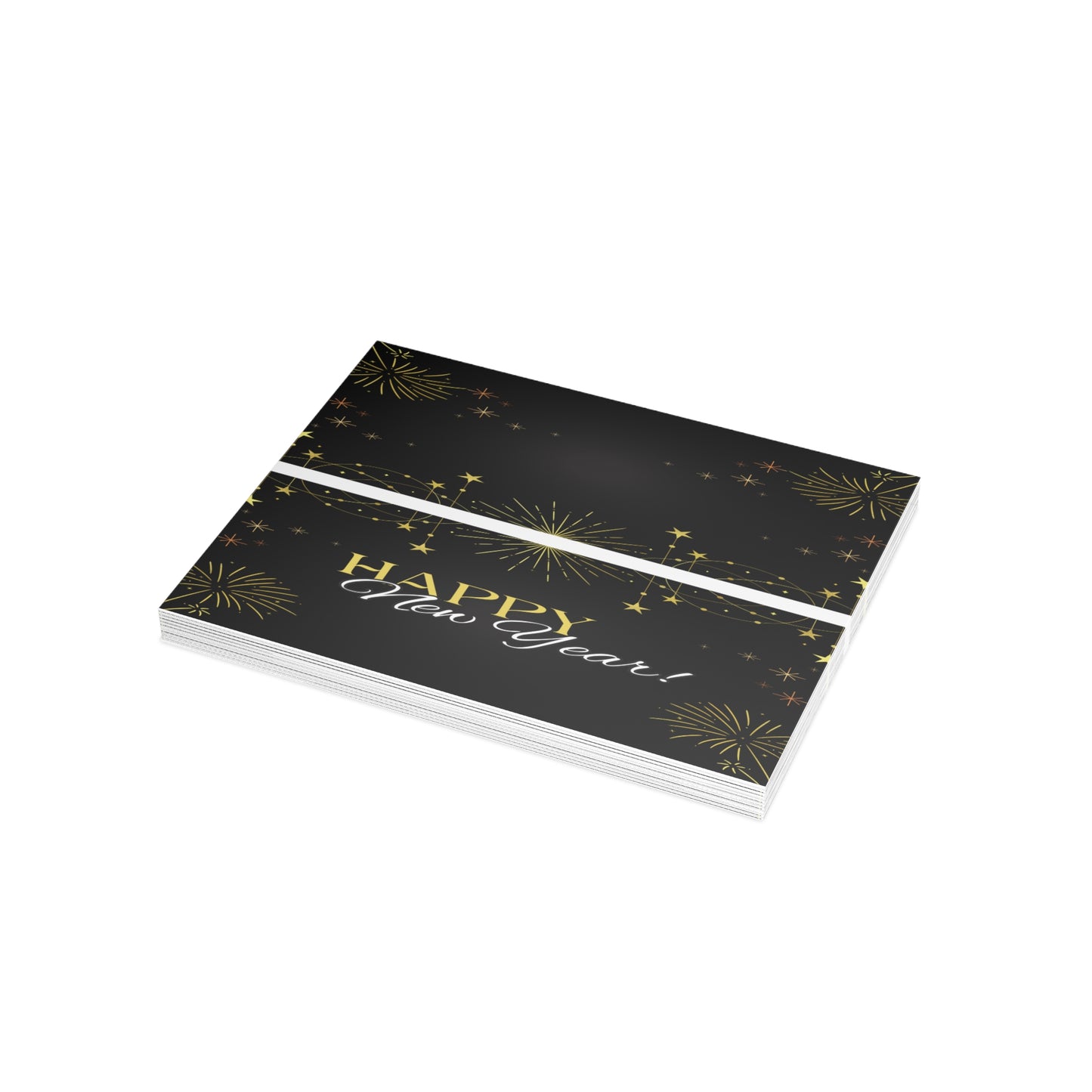 Stylish New Year Greeting Cards - Festive Holiday Stationery for Celebrations, Invitations, Gift Cards, and Special Occasions