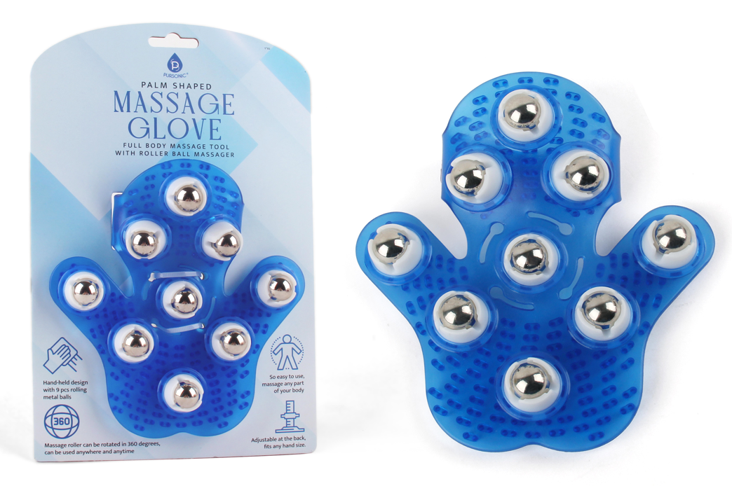 Recovery Trio: Vibrating Massage Ball, Handheld Node Massager & Palm Harmony Glove-2
