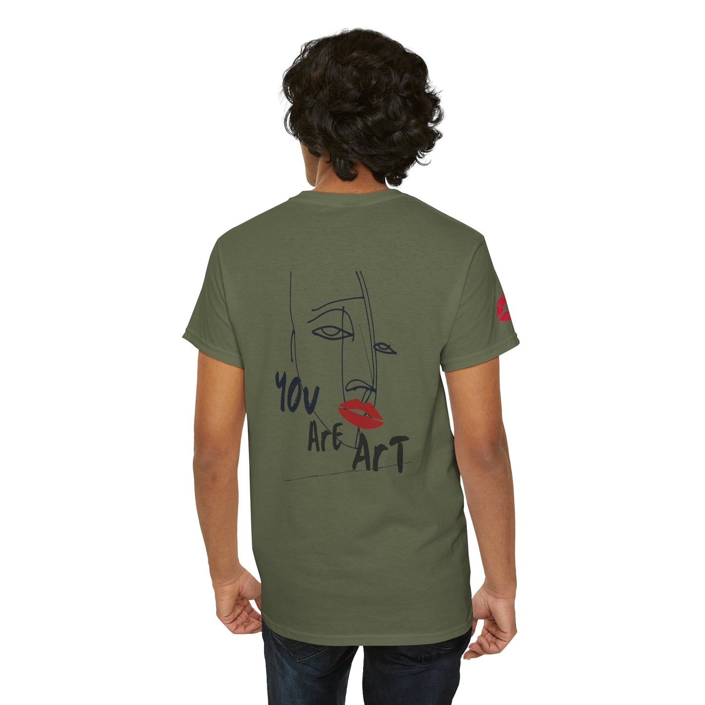 YOU ARE ART - SINGLE, TAKEN... Artistic Unisex Cotton Tee with Heartfelt Prints, Casual Wear, Gift for Artists, Streetwear, Inspirational Fashion