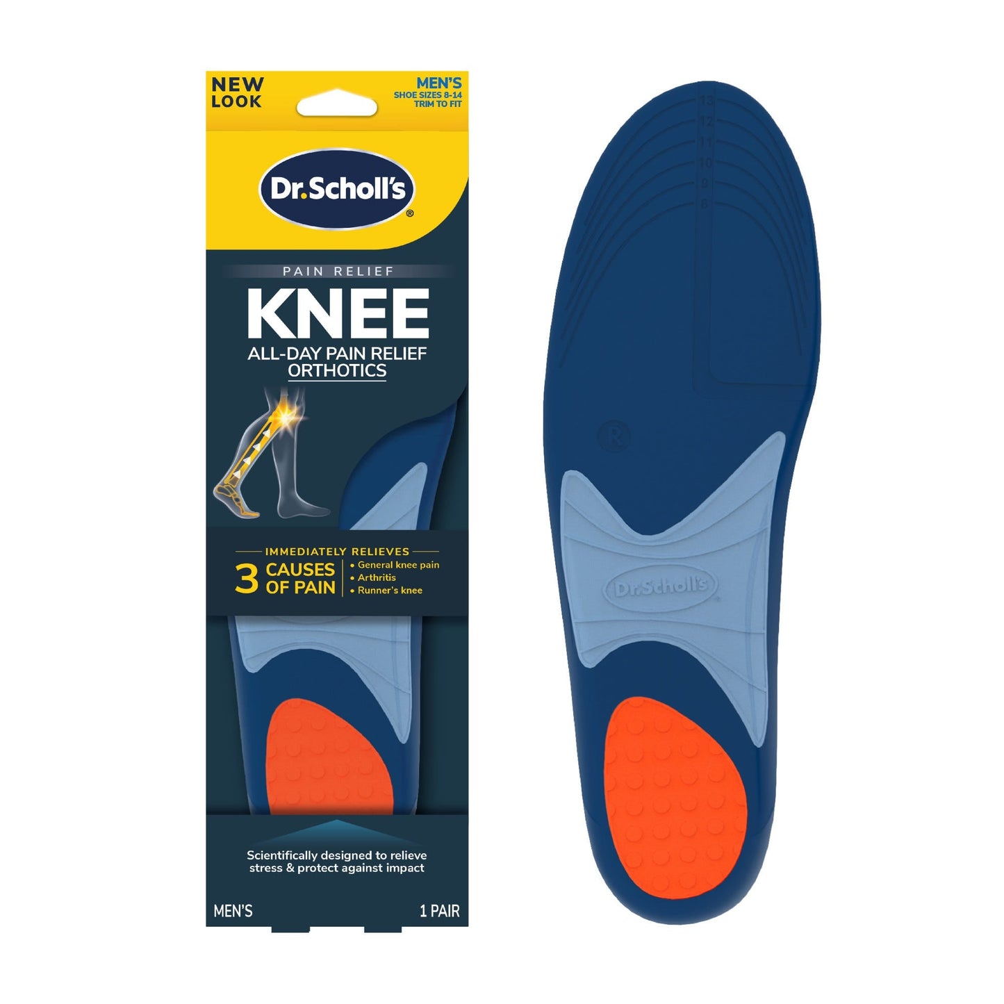 Dr. Scholl's® Knee Pain Relief Orthotics – Men's Size 8-14