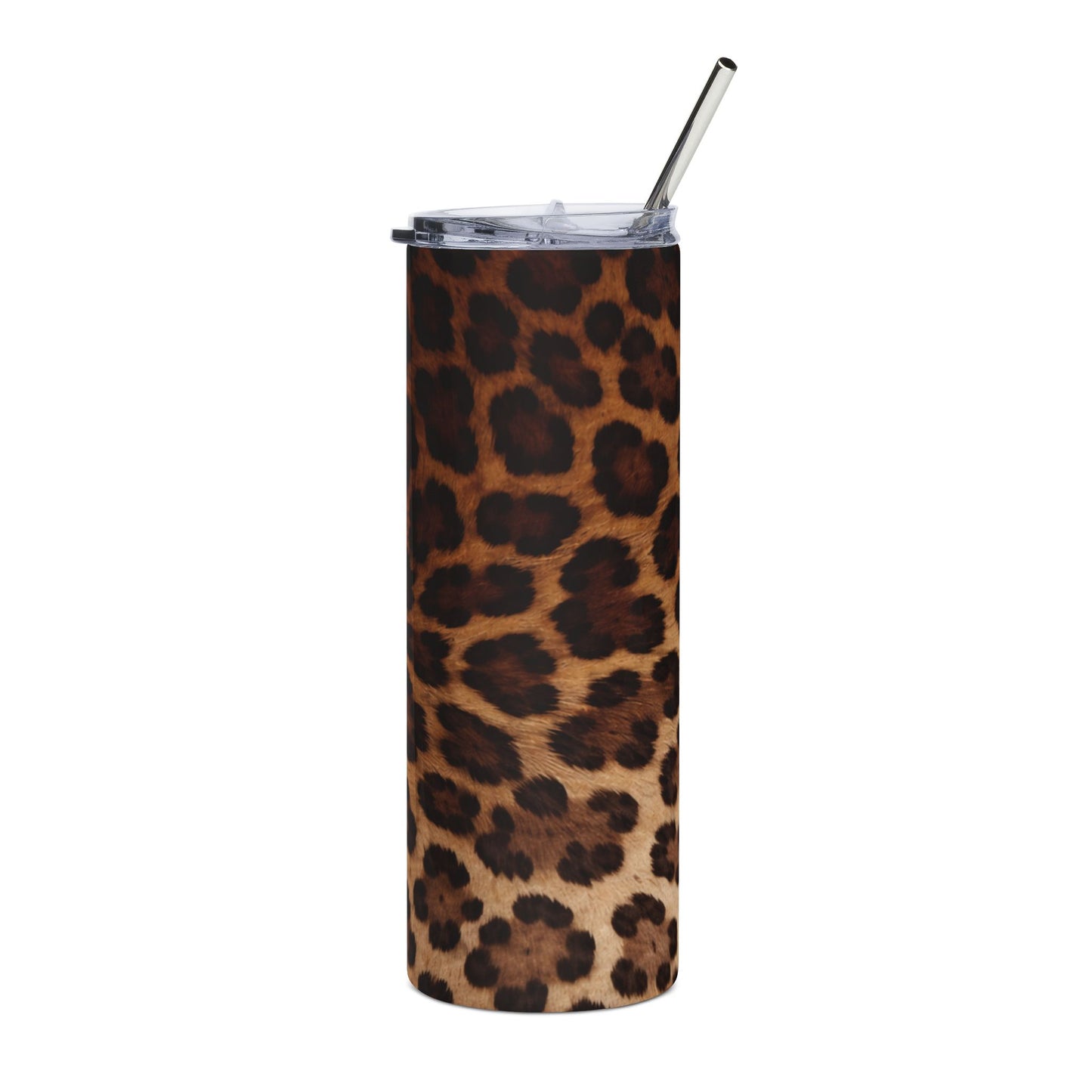 Leopard Print 20oz Stainless Tumbler — Slim Insulated Travel Cup