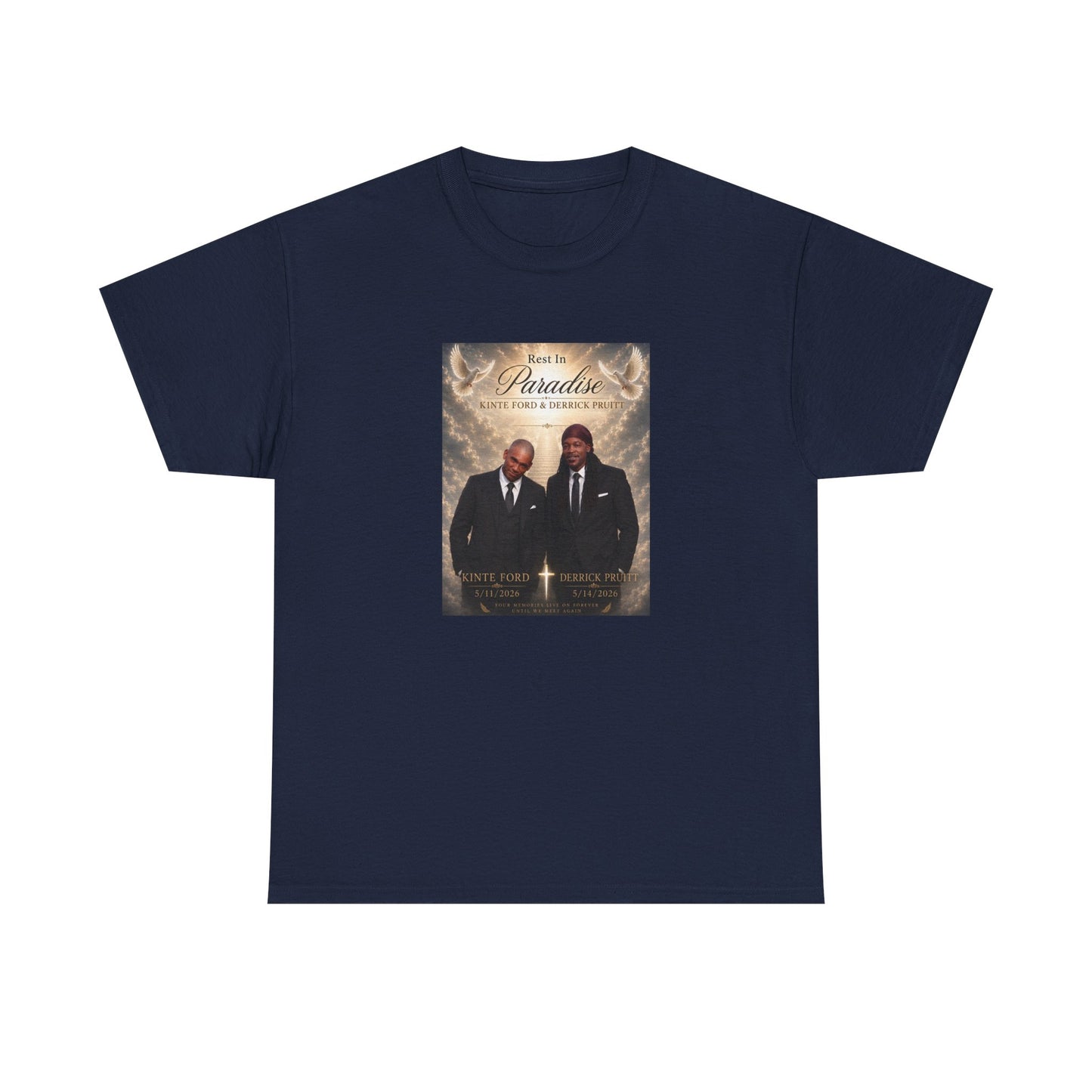 Memorial Tribute Tee — "Rest in Paradise" Funeral Remembrance Shirt