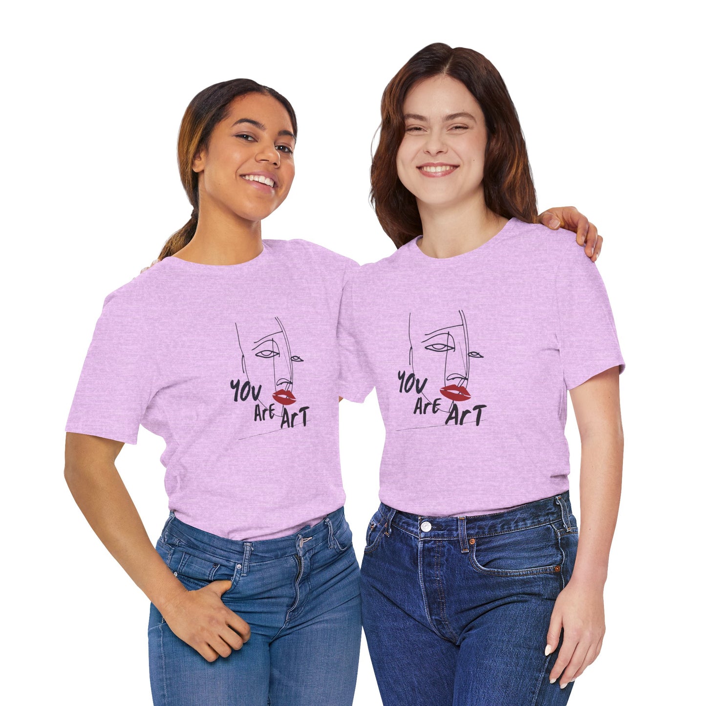 Artistic Expression Unisex Tee - You Are Art, Creative Gift, Casual Wear, Modern Design, Art Lover's Shirt