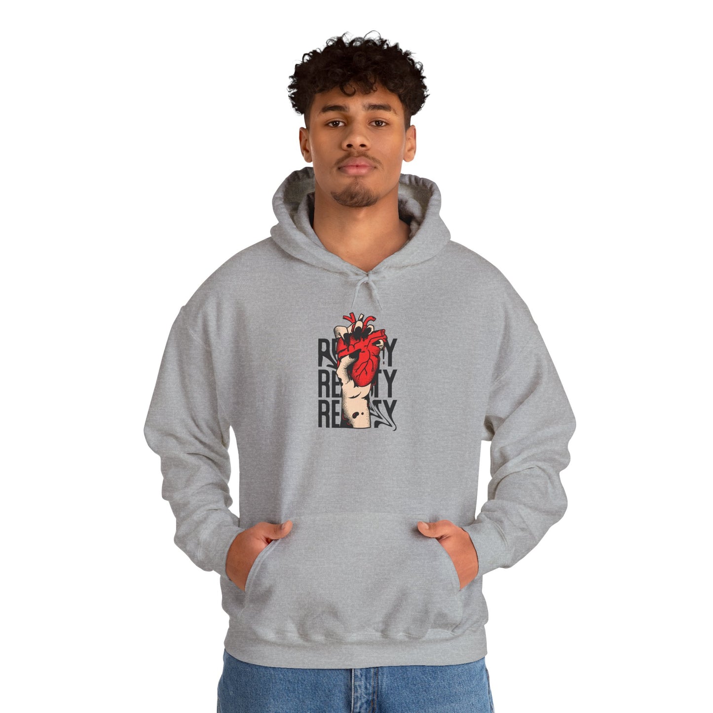 Reality-Themed Unisex Heavy Blend Hoodie for Daily Inspiration, Motivational Sweatshirt, Cozy Gift for Friends, Statement Apparel, [...]