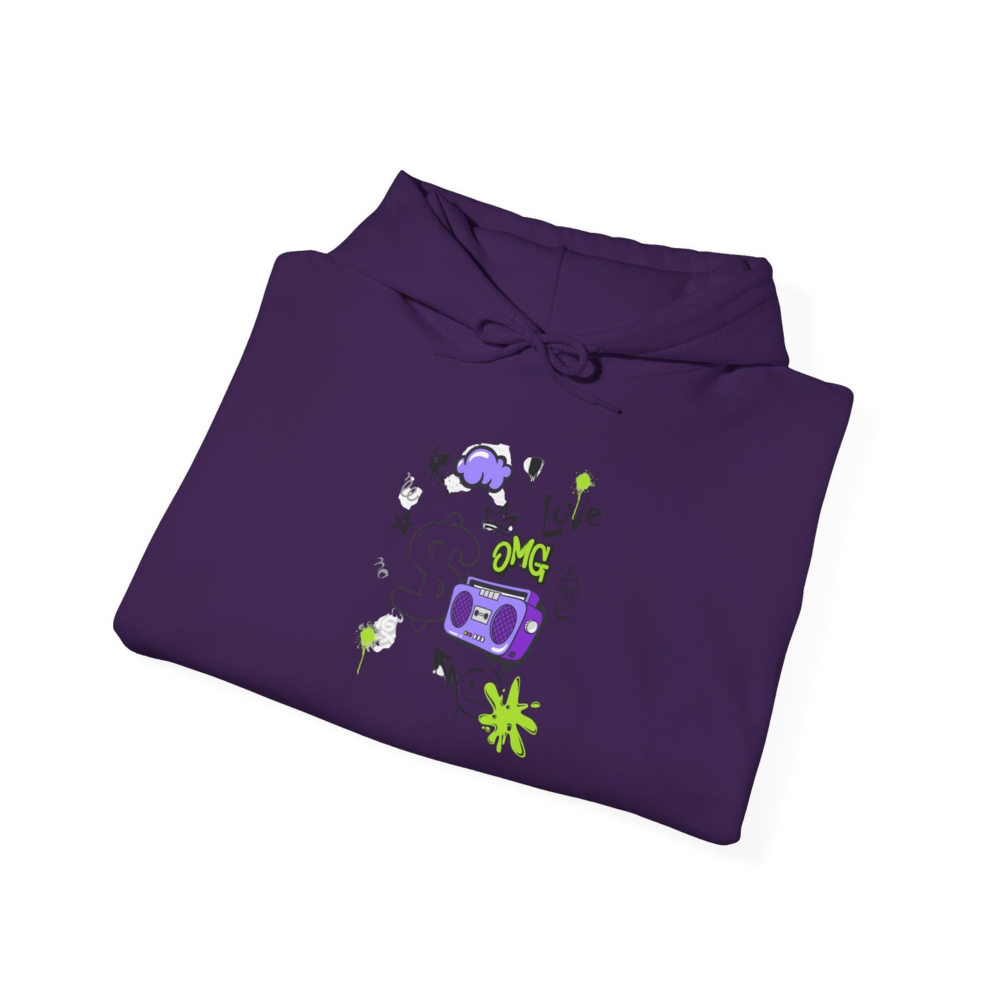 Love Music-Inspired Unisex Heavy Blend™ Hooded Sweatshirt – Cozy, Creative Vibes for All Occasions
