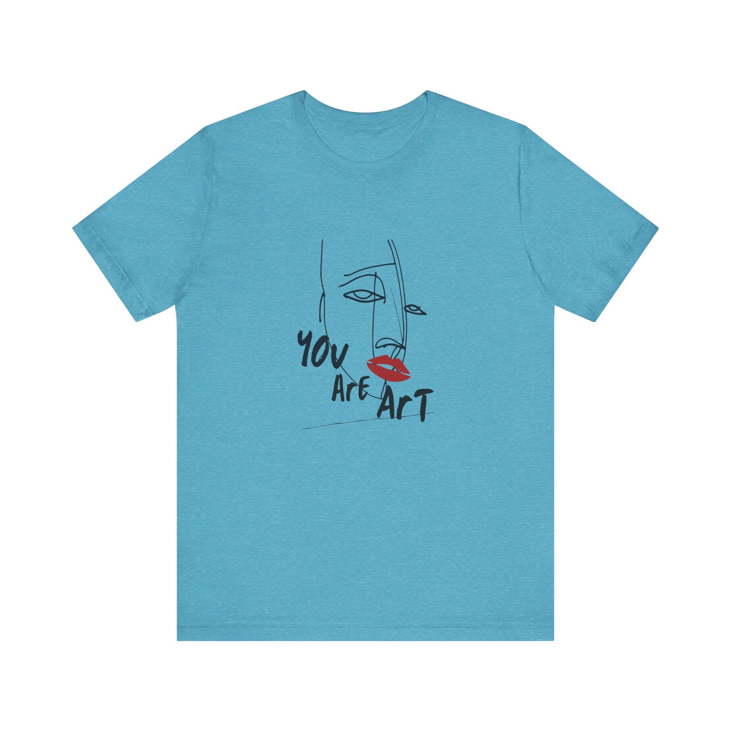 Artistic Expression Unisex Tee - You Are Art, Creative Gift, Casual Wear, Modern Design, Art Lover's Shirt