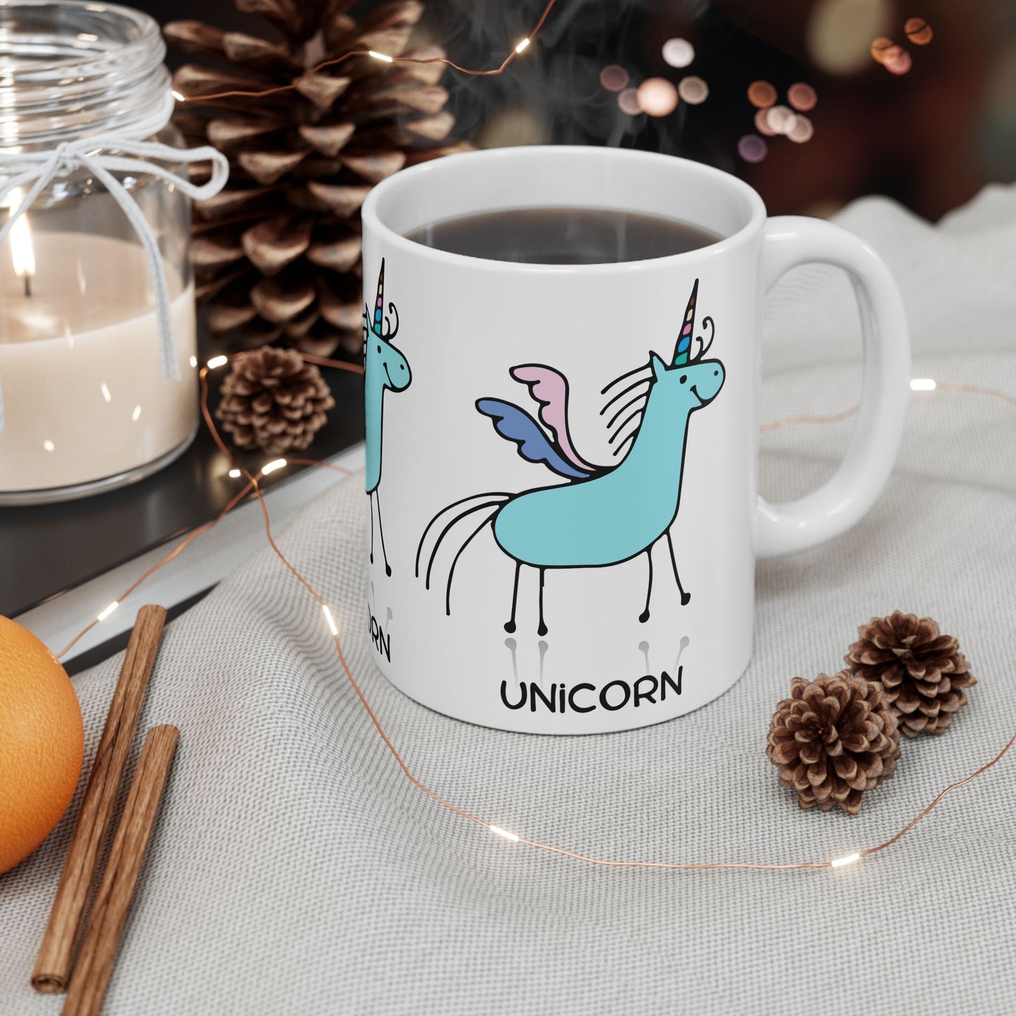 Whimsical Unicorn Ceramic Mug | Cute Gift for Kids and Unicorn Lovers | Perfect for Birthdays, Holidays, and Everyday