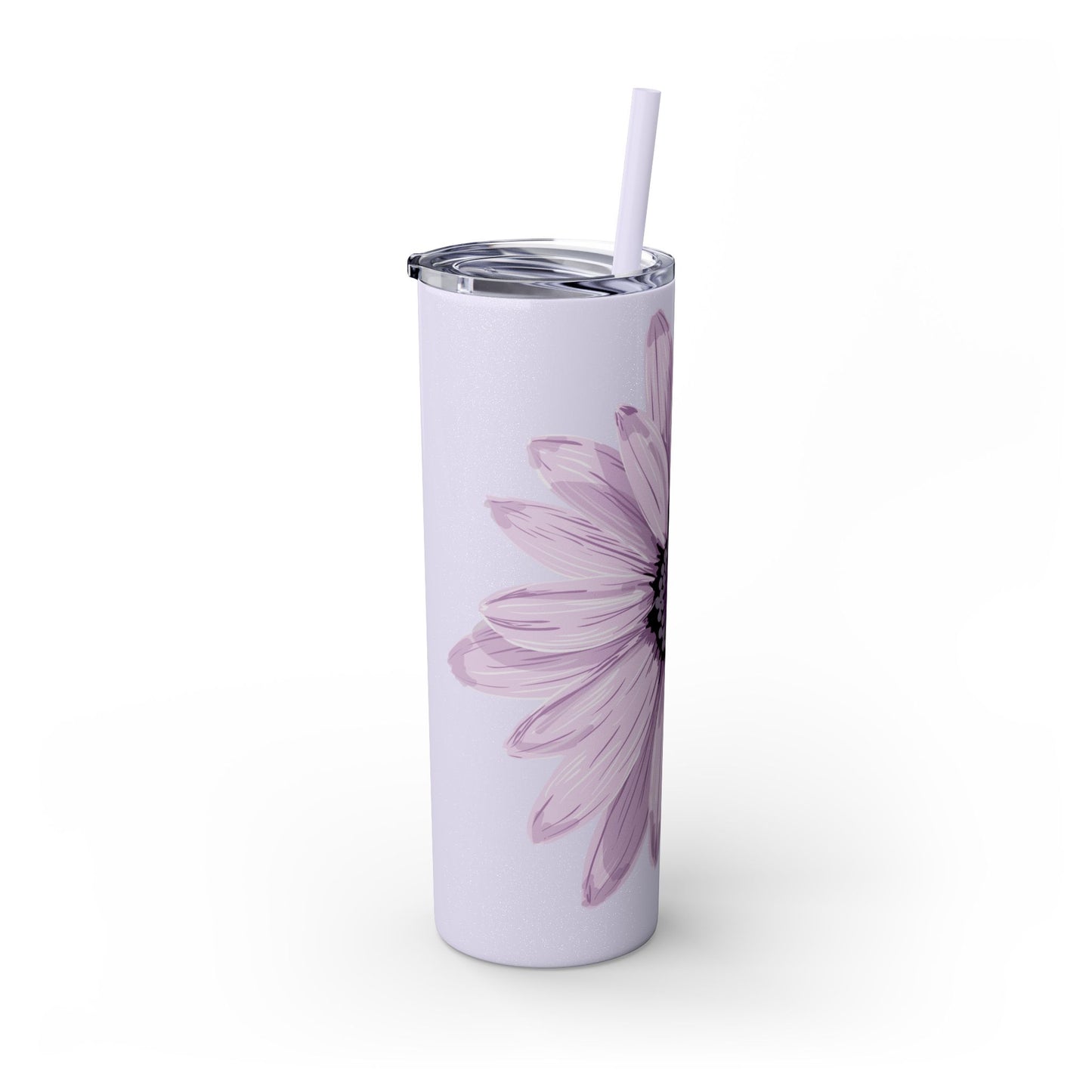 Floral Skinny Tumbler, 20oz - Stylish Drinkware for Home, Office, Gifts, Party Favors, Spring Decor