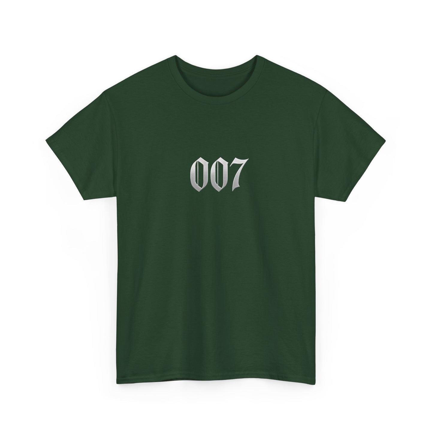 007 Graphic Tee — Subtle Spy Number Chest Print