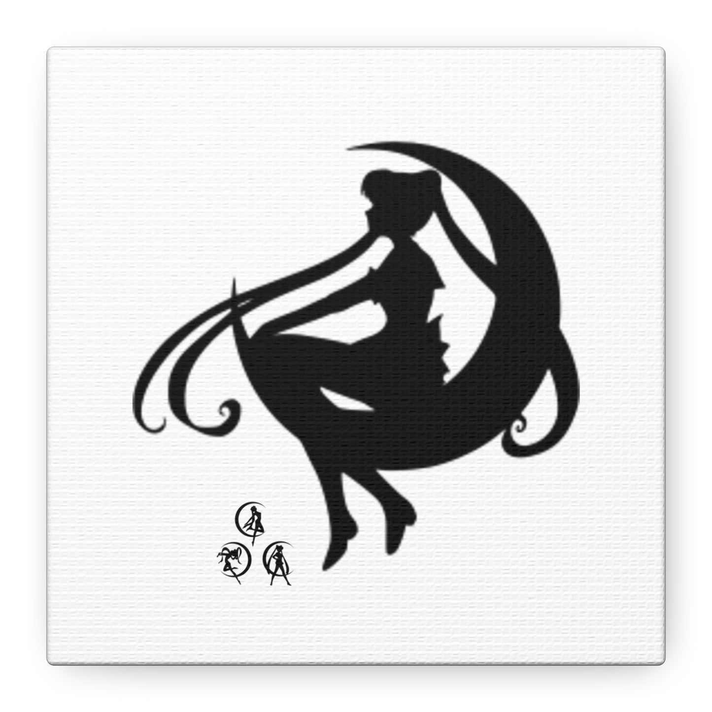Moonlit Goddess Canvas Art, Modern Wall Decor, Fantasy Home Decor, Boho Aesthetic, Gift for Art Lovers