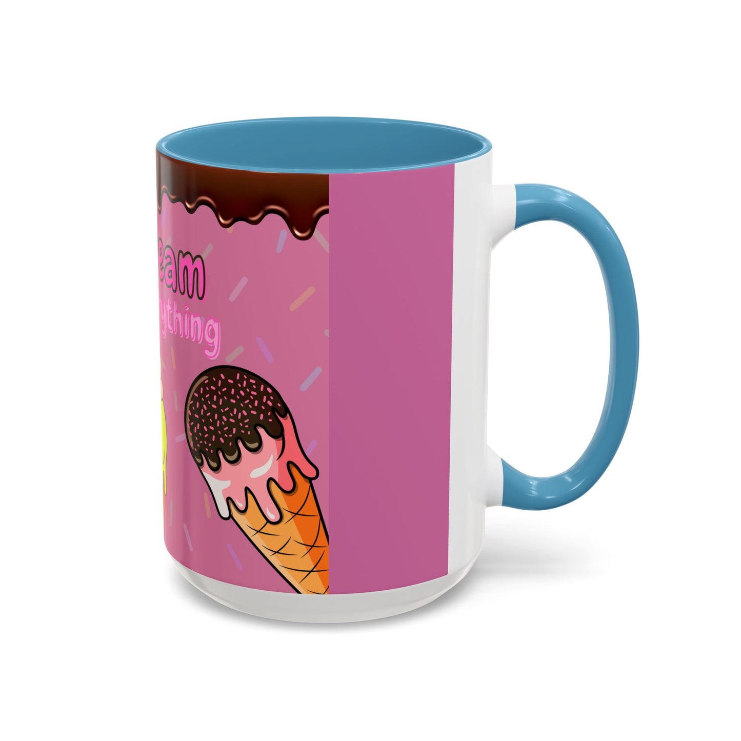 Ice Cream Solves Everything Coffee Mug - Fun Beverage Cup for Ice Cream Lovers, Gift for Holidays, Birthday, Summer