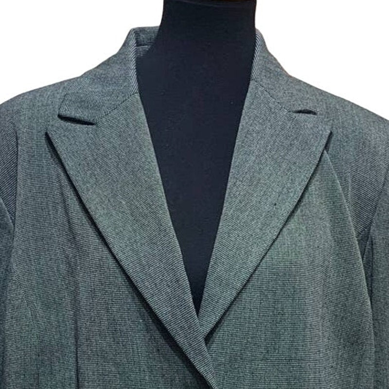 Rafaella Woman 18W Two Button Gray Polyester Blend Career Blazer Suit Jacket